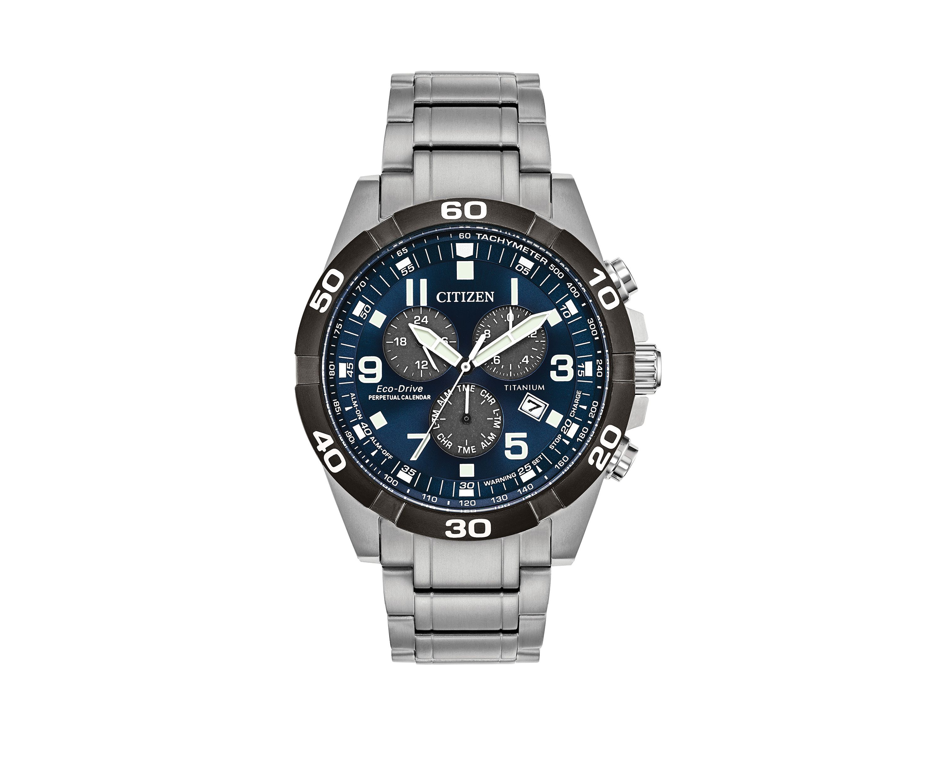 Eco-Drive Chronograph Brycen Super Titanium Bracelet Watch