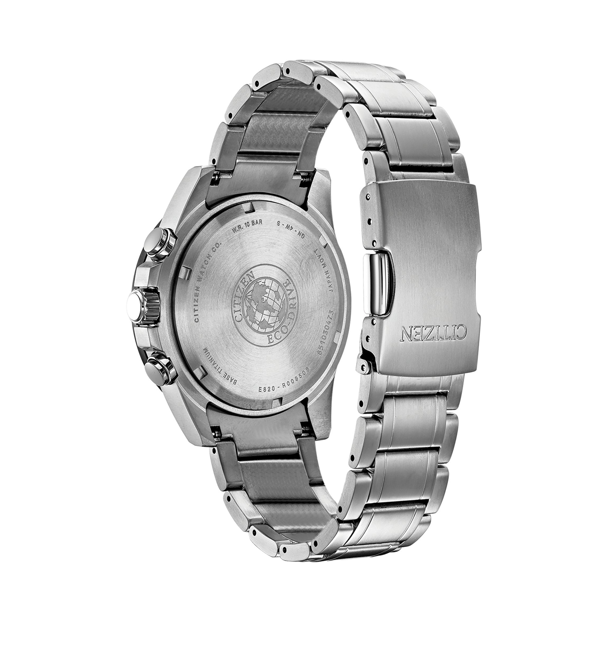 Eco-Drive Chronograph Brycen Super Titanium Bracelet Watch