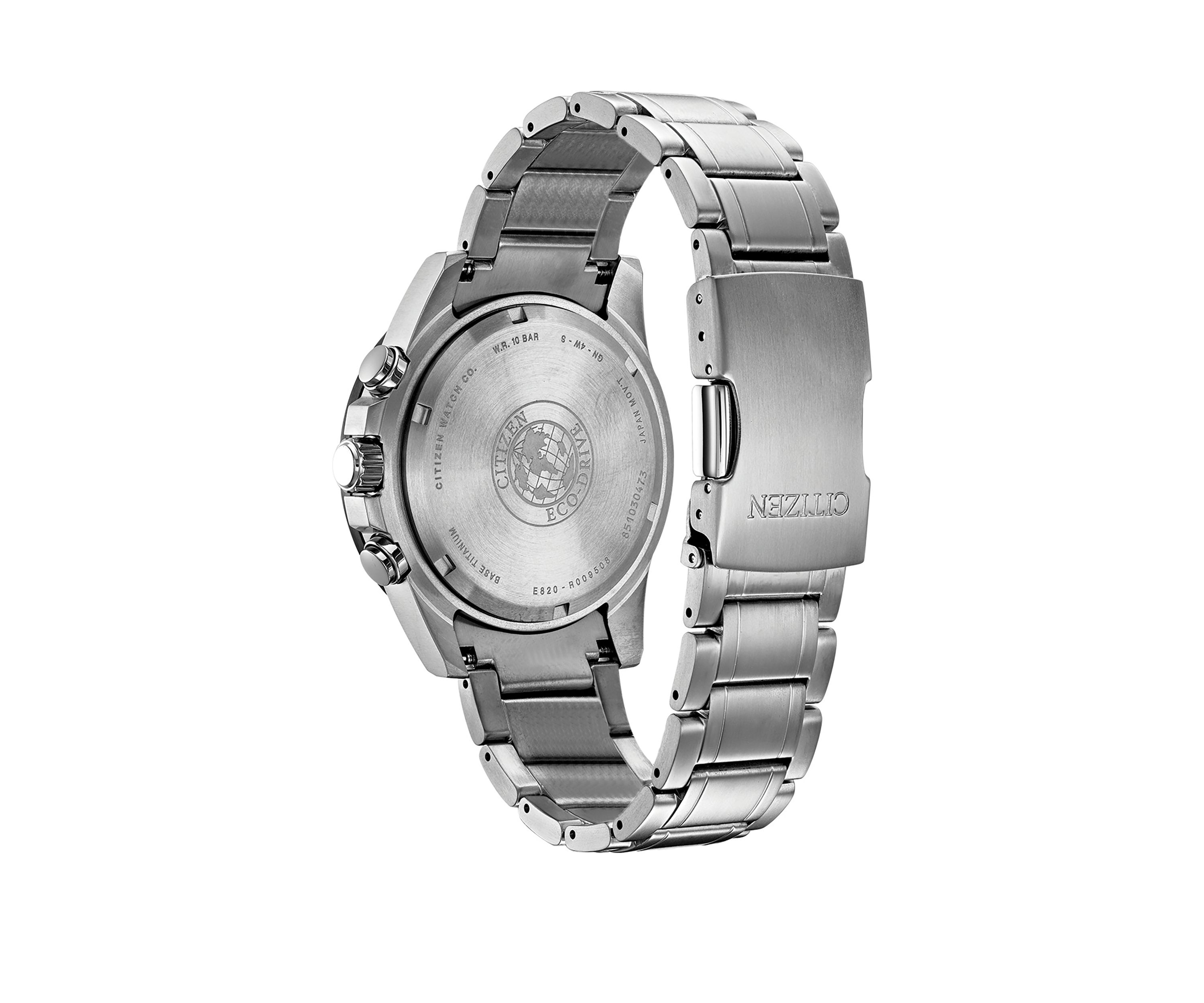 Eco-Drive Chronograph Brycen Super Titanium Bracelet Watch