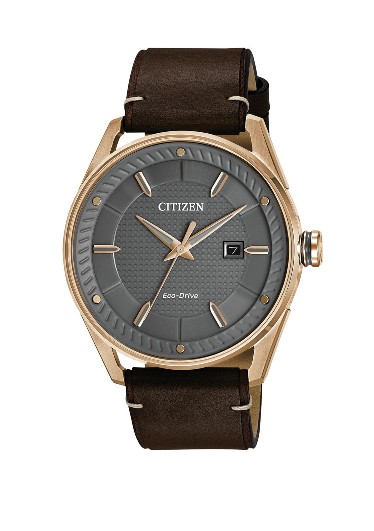 Drive Mens Brown Leather Strap Watch
