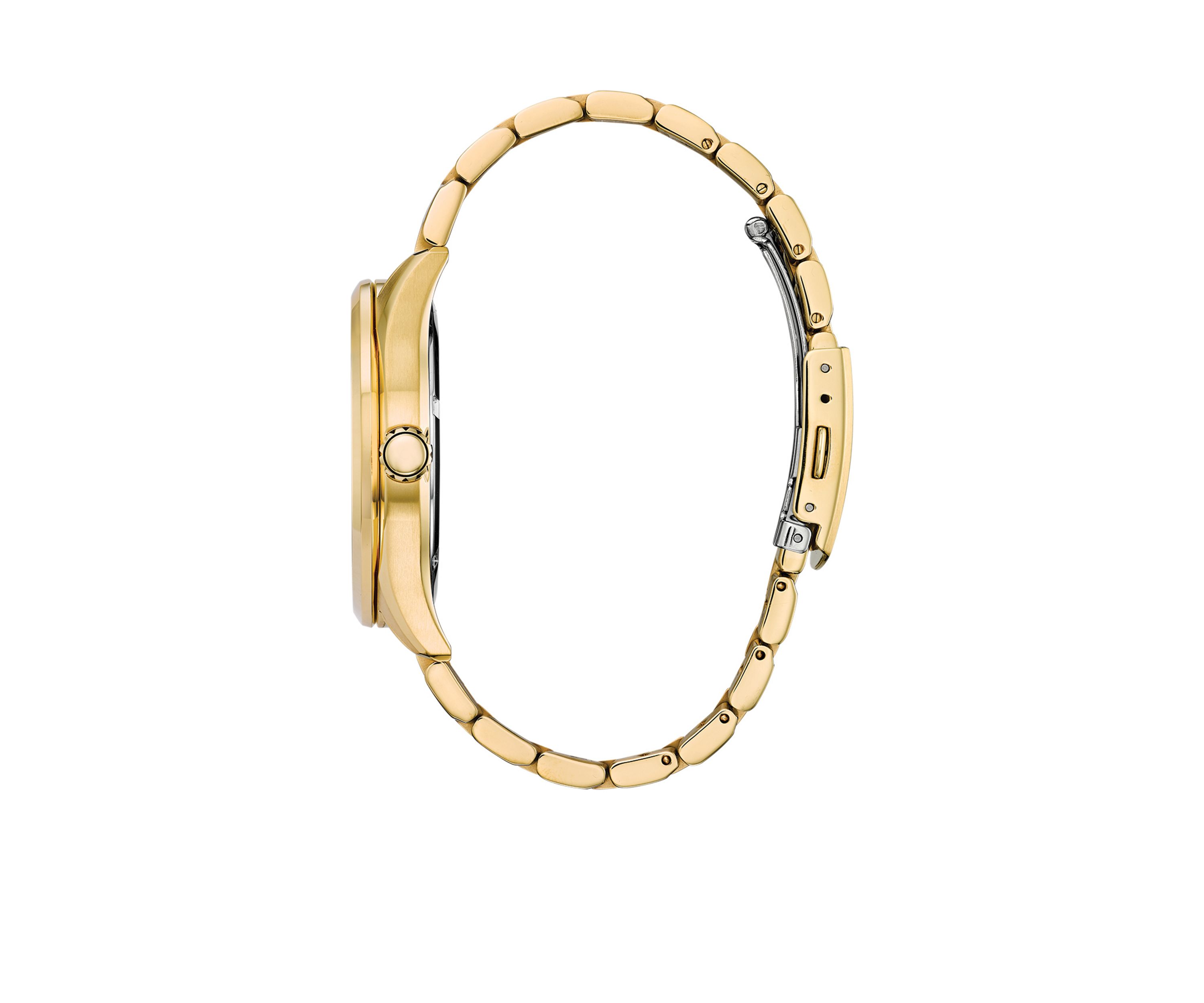 Mens Corso Gold-Tone Stainless Steel Watch With Date