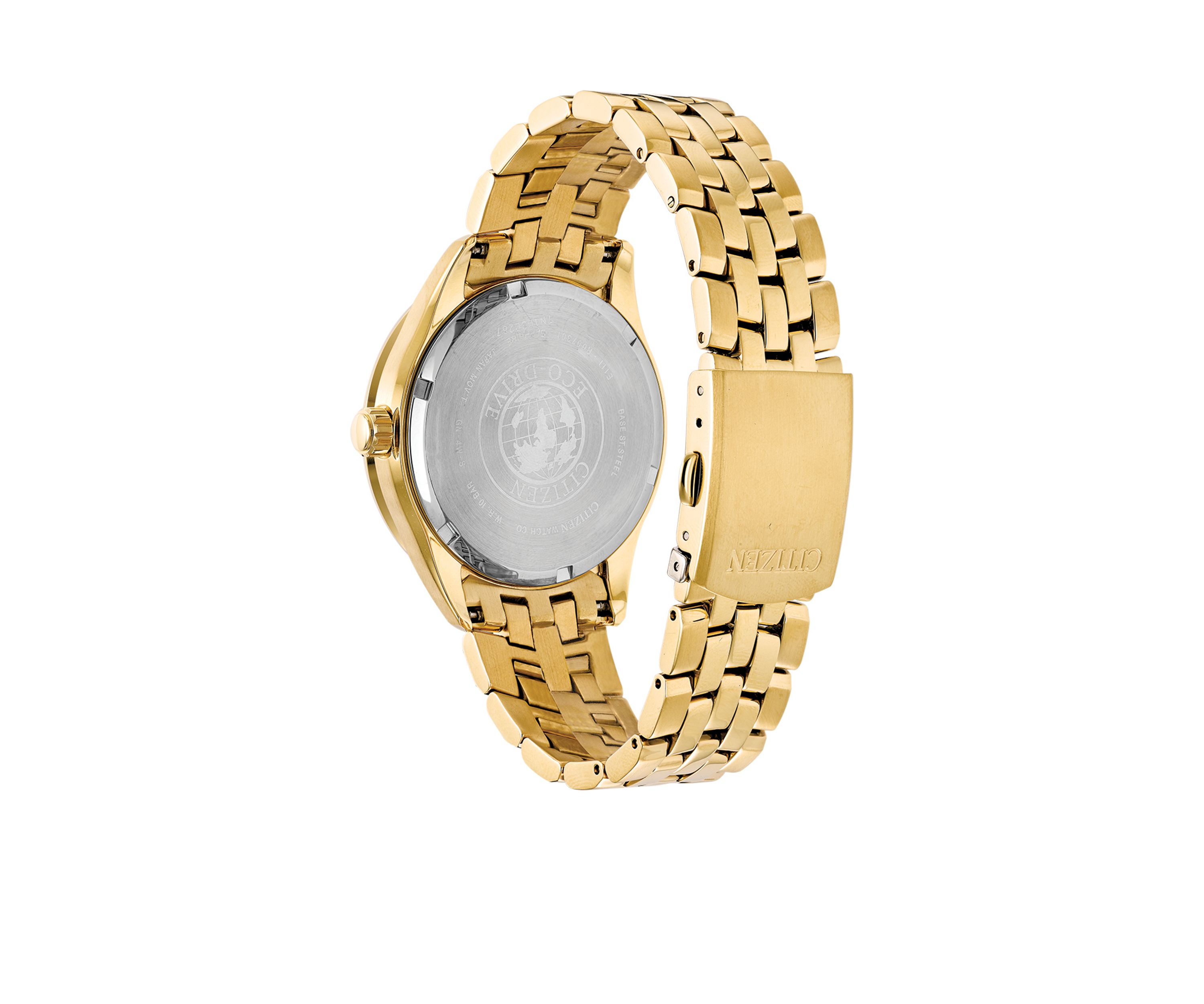 Mens Corso Gold-Tone Stainless Steel Watch With Date
