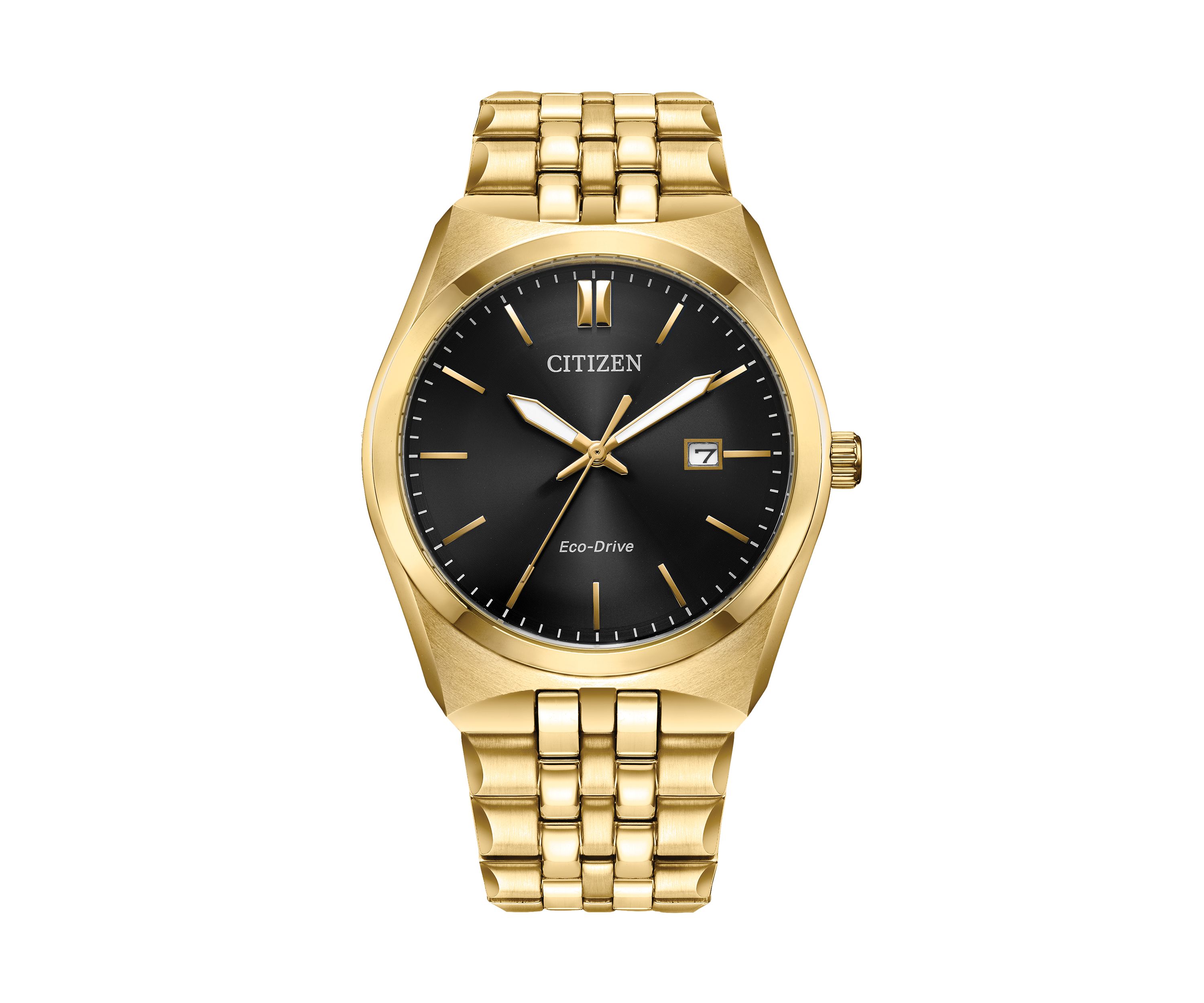 Mens Dress Classic Corso Gold Tone Stainless Steel Bracelet Watch 
