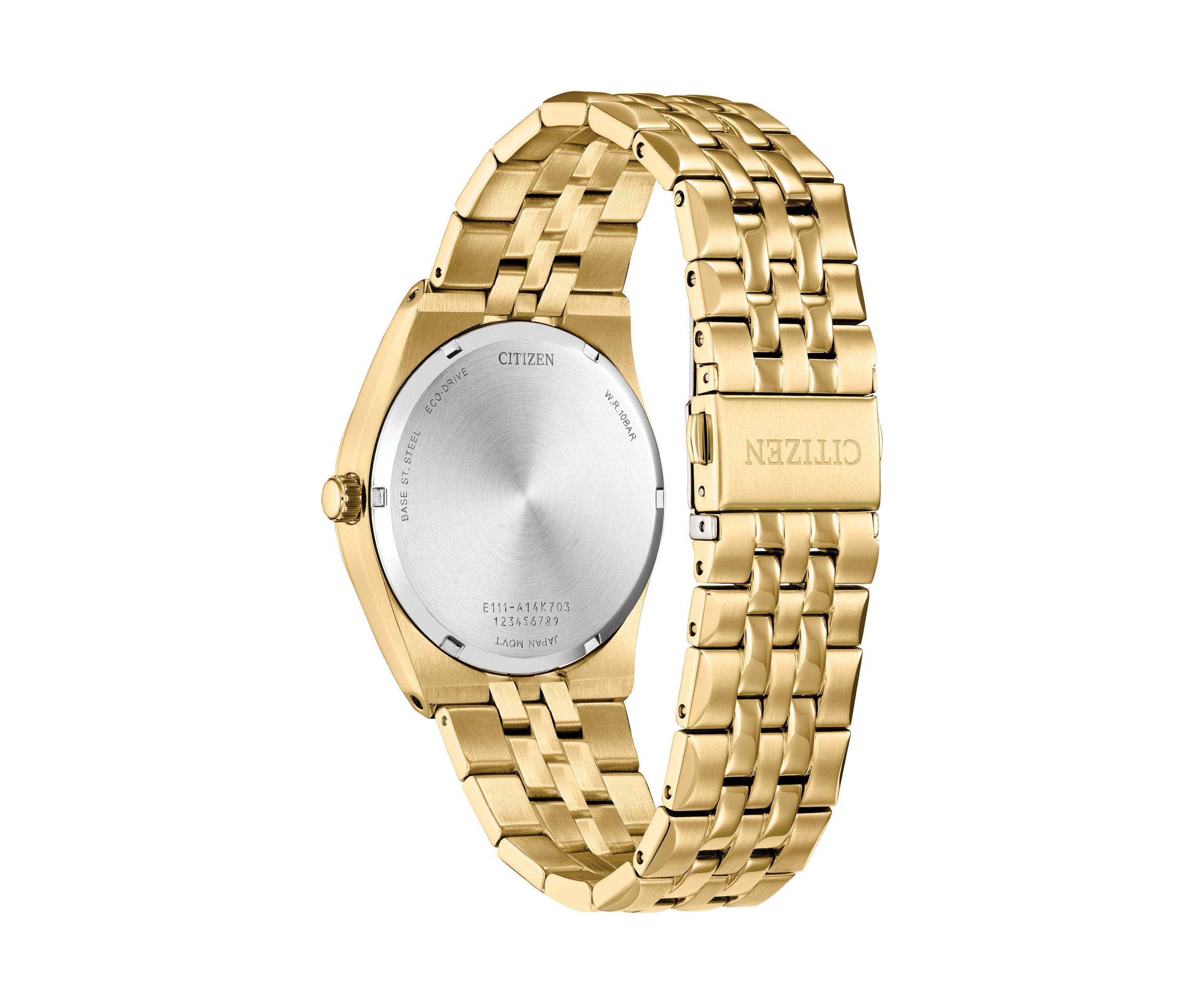 Mens Dress Classic Corso Gold Tone Stainless Steel Bracelet Watch 