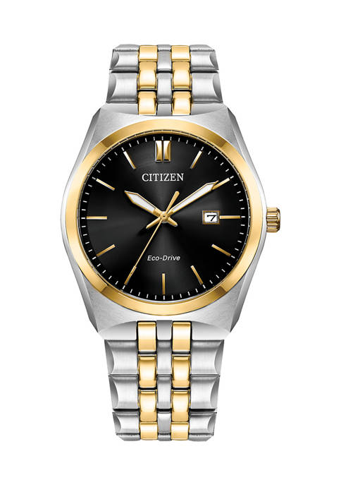 Citizen Eco-Drive Mens Corso Two-Tone Stainless Steel Bracelet
