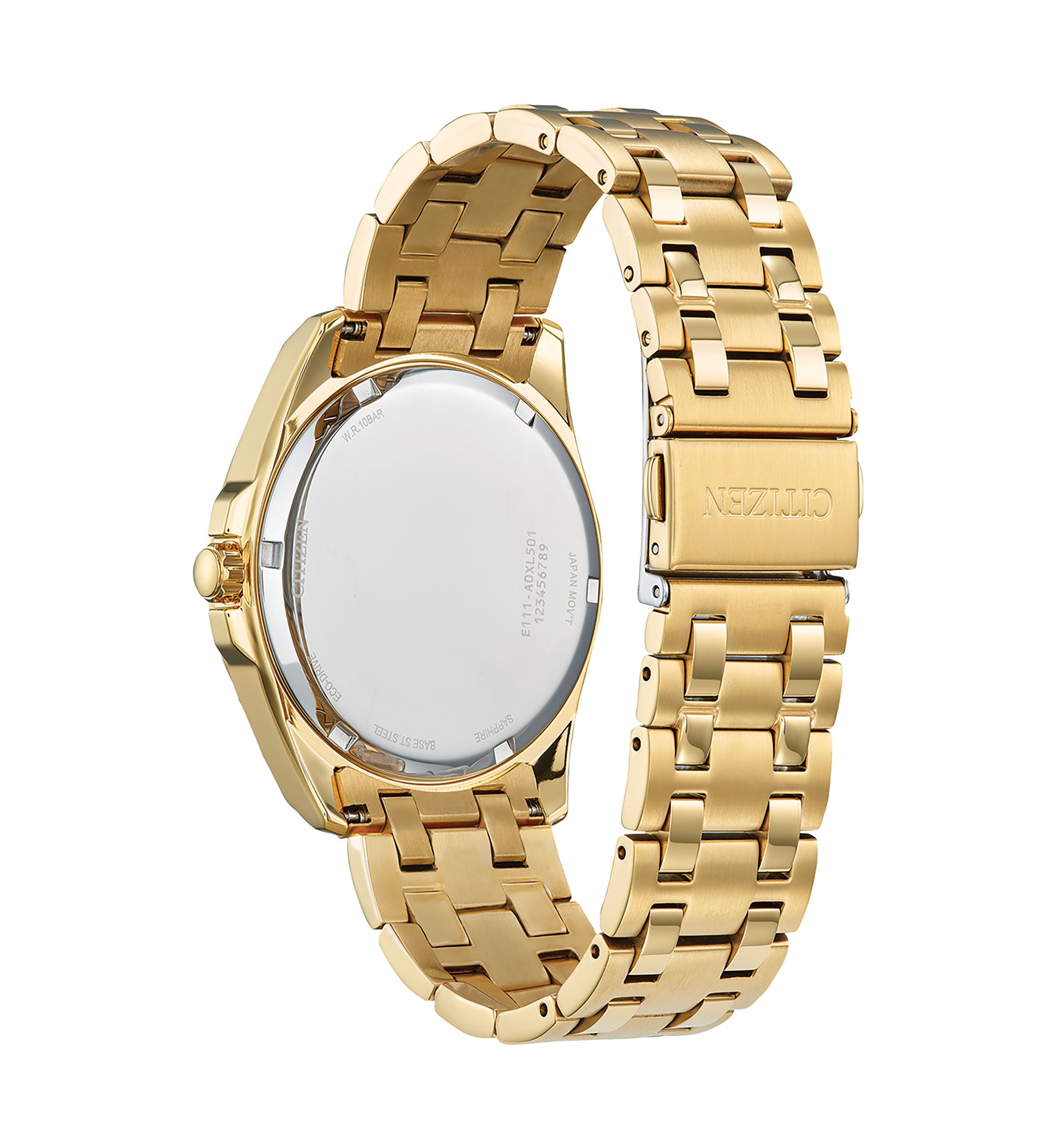 Mens Classic Peyton Gold Tone Stainless Steel Bracelet Watch