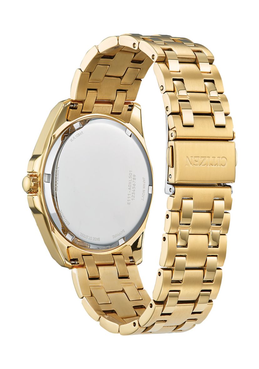 Mens Classic Peyton Gold Tone Stainless Steel Bracelet Watch