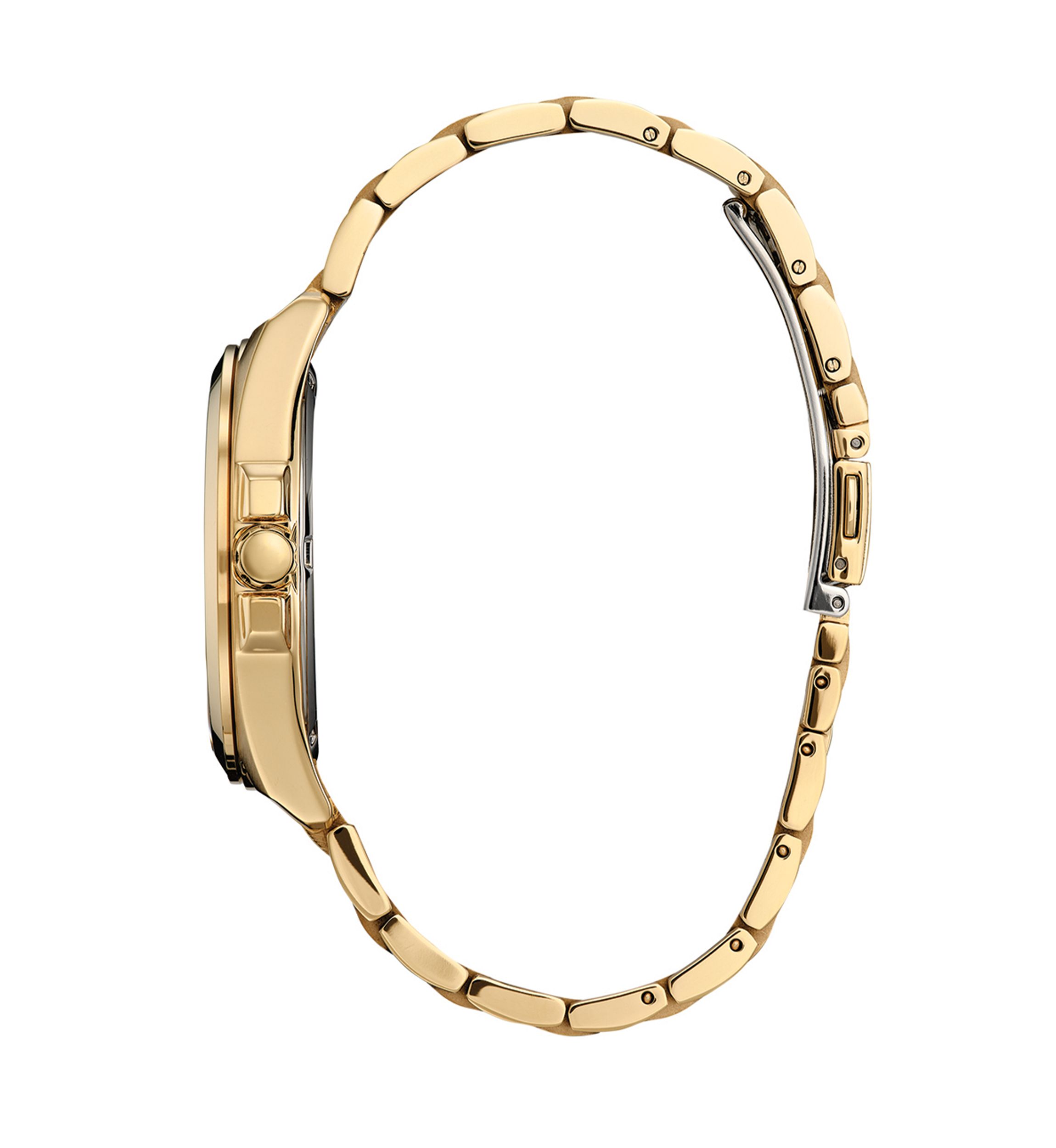 Mens Classic Peyton Gold Tone Stainless Steel Bracelet Watch 