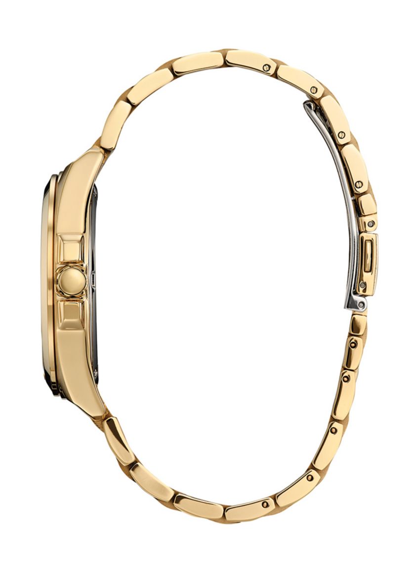 Mens Classic Peyton Gold Tone Stainless Steel Bracelet Watch 