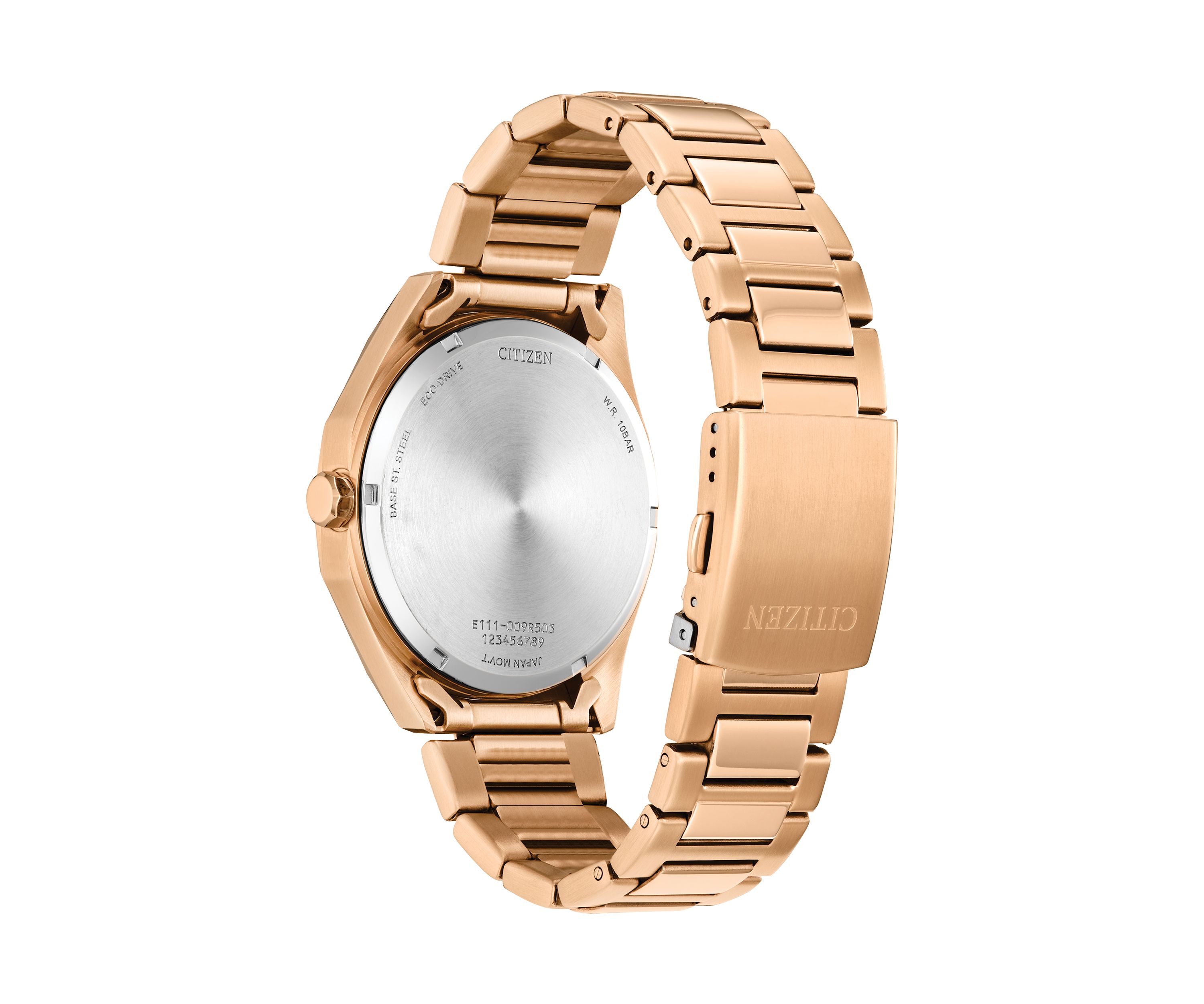 Mens Sport Casual Rose Gold Tone Stainless Steel Bracelet Watch 