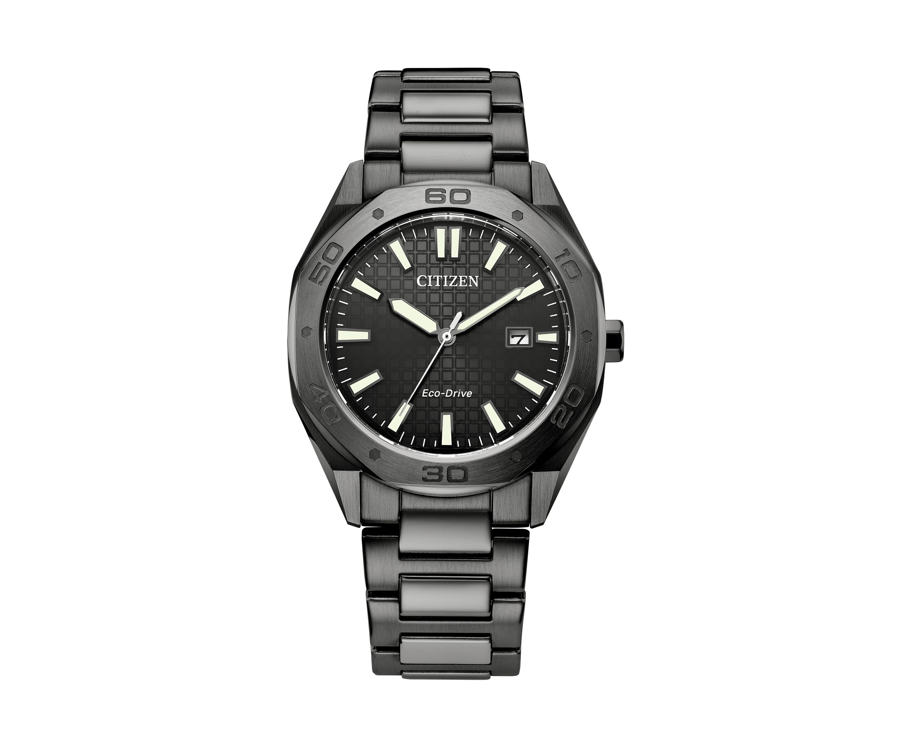 Mens Sport Casual Gray Stainless Steel Bracelet Watch 