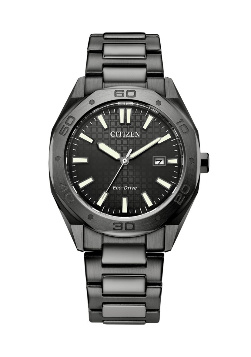 Mens Sport Casual Gray Stainless Steel Bracelet Watch 