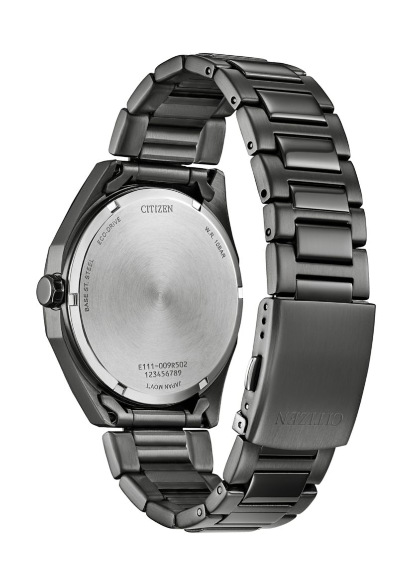 Mens Sport Casual Gray Stainless Steel Bracelet Watch 
