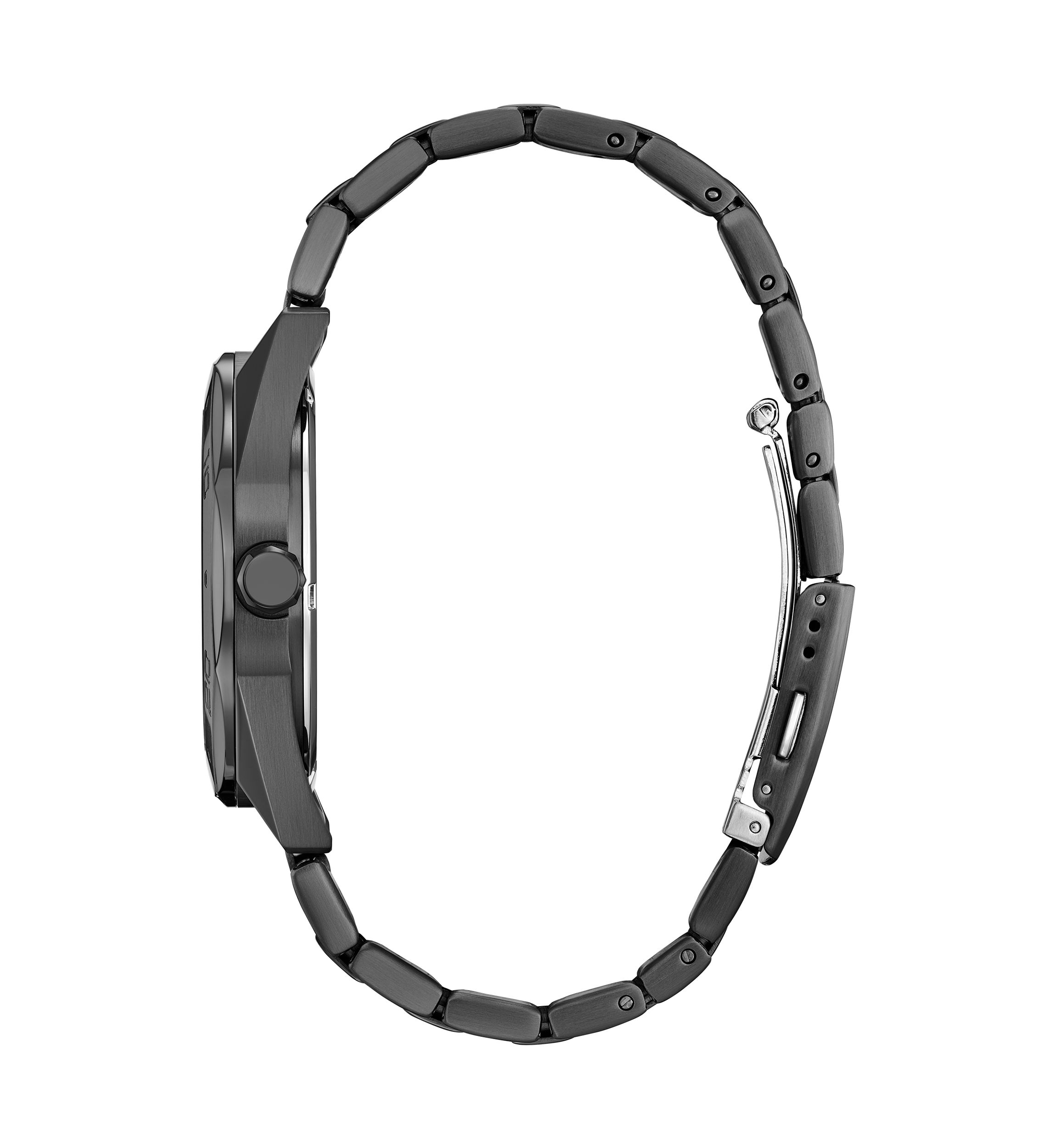 Mens Sport Casual Gray Stainless Steel Bracelet Watch 