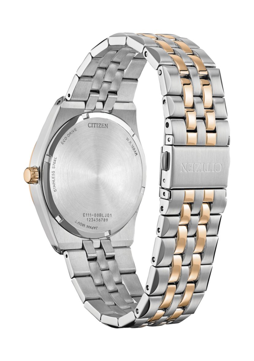 Mens Dress Classic Corso Two Tone Stainless Steel Bracelet Watch 