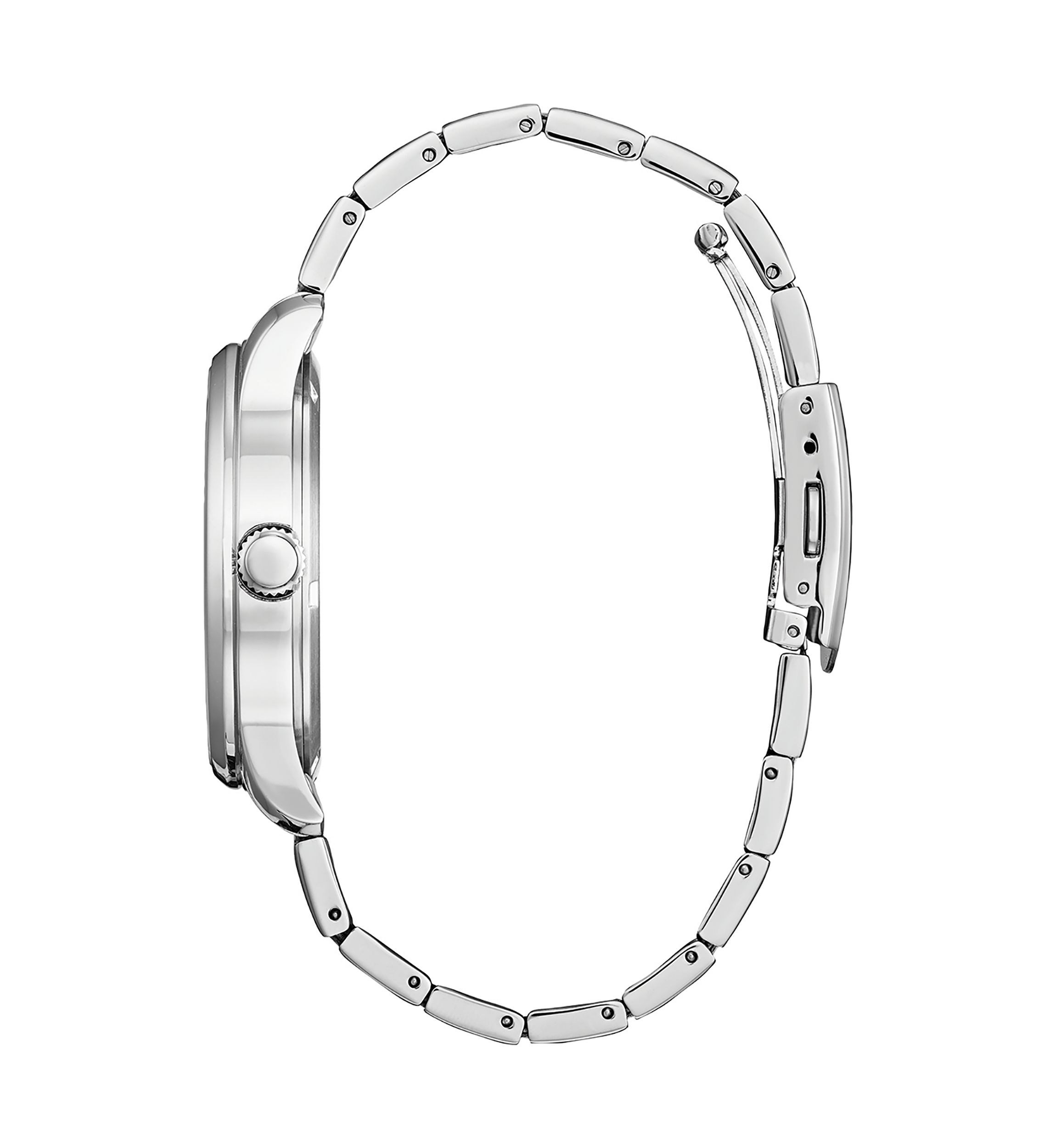 Mens Classic Eco Silver Tone Bracelet Watch