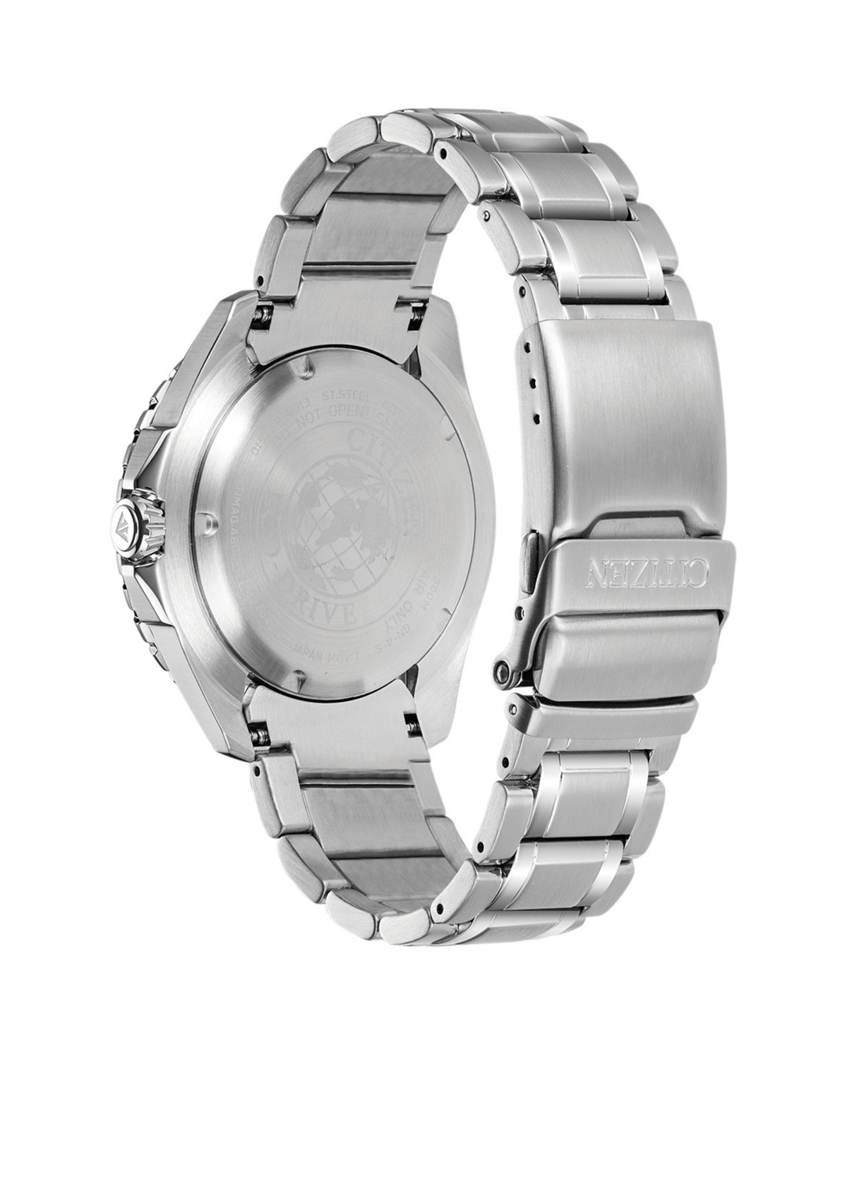Mens Eco-Drive Stainless Steel Dive Watch
