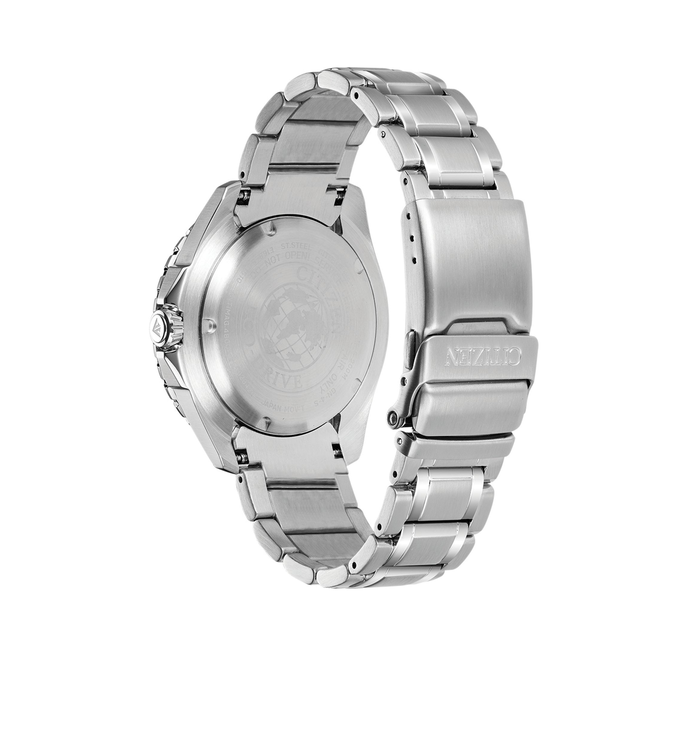 Mens Eco-Drive Stainless Steel Dive Watch