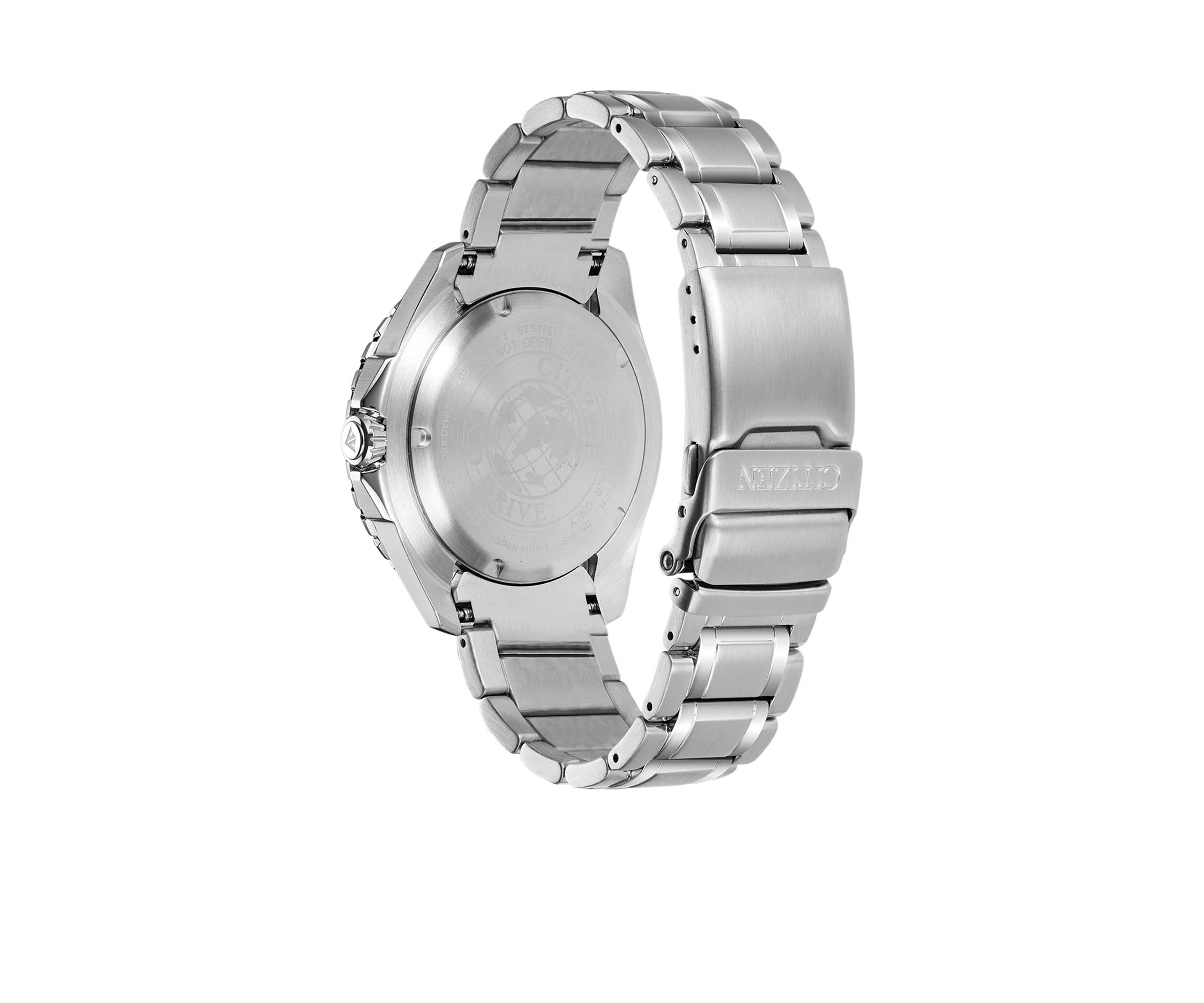 Mens Eco-Drive Stainless Steel Dive Watch