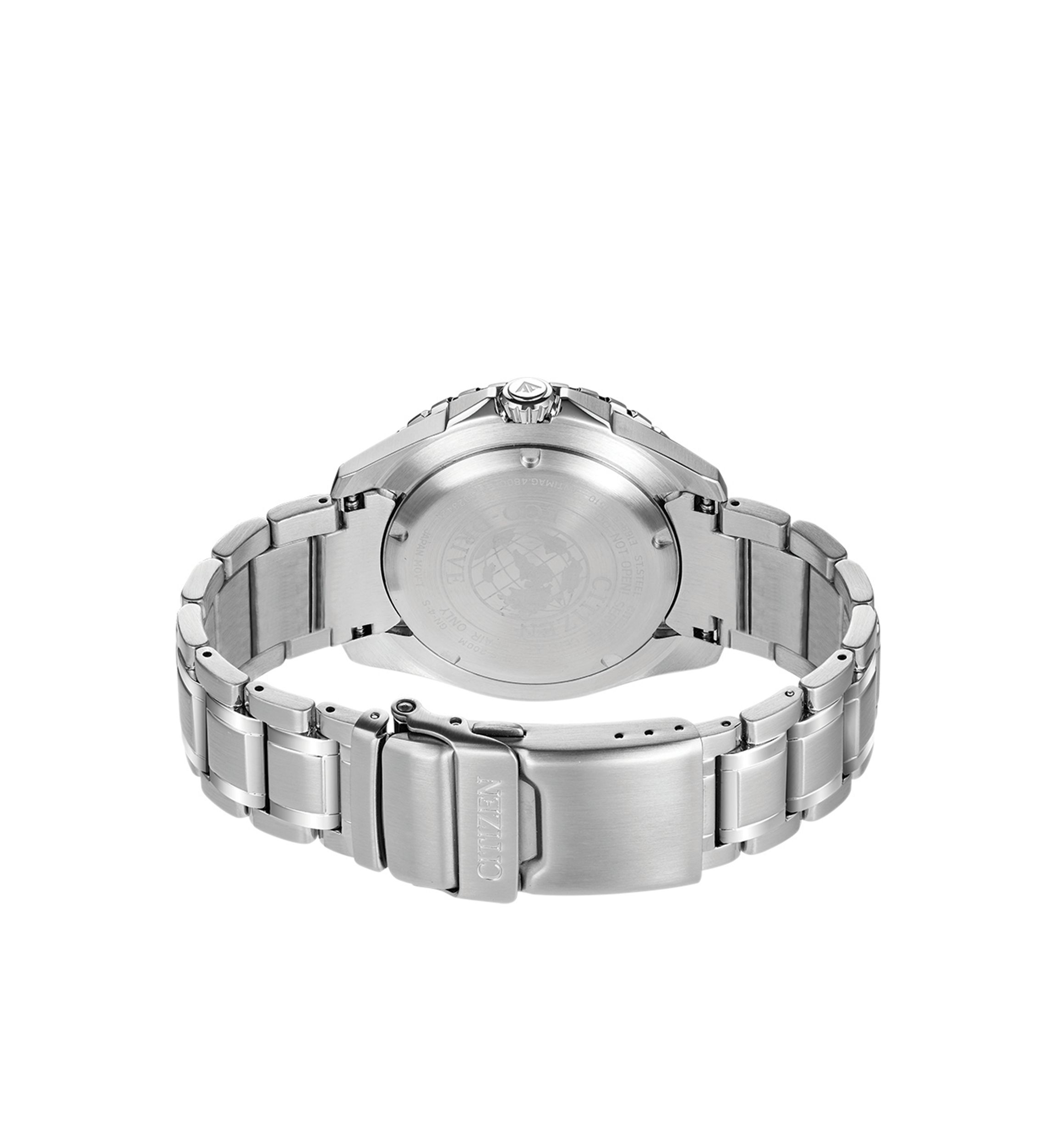 Mens Eco-Drive Stainless Steel Dive Watch
