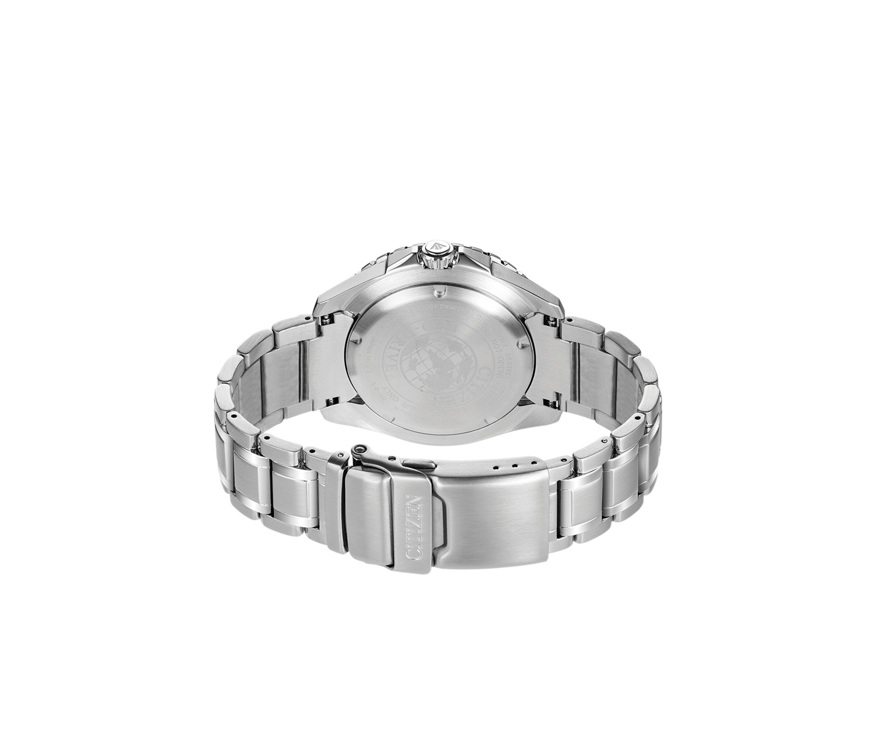 Mens Eco-Drive Stainless Steel Dive Watch