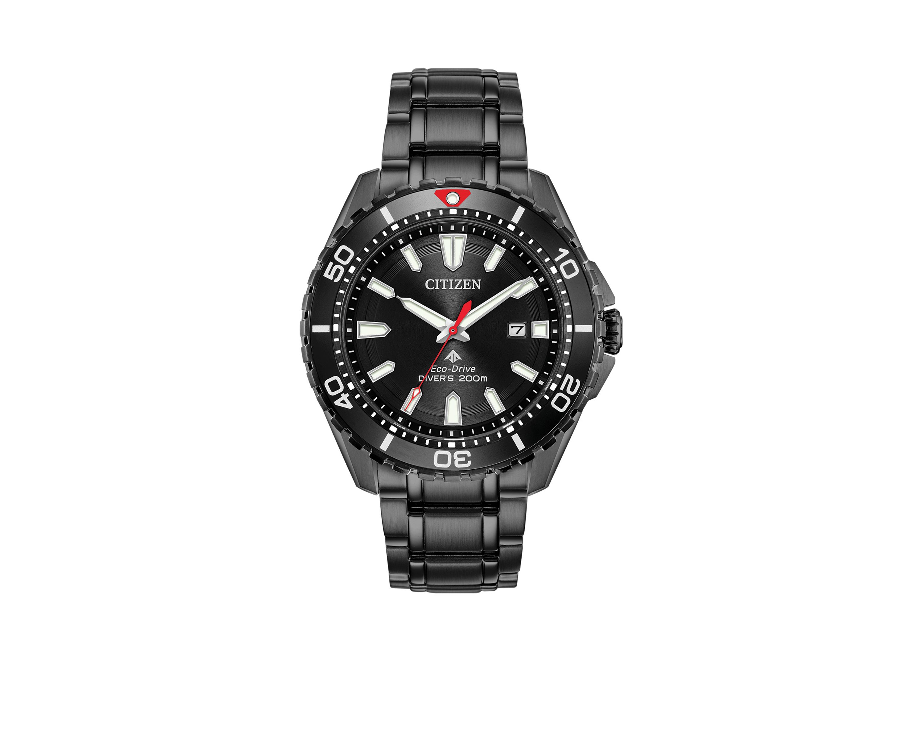 Mens Citizen Eco-Drive® Promaster Diver Black IP Watch
