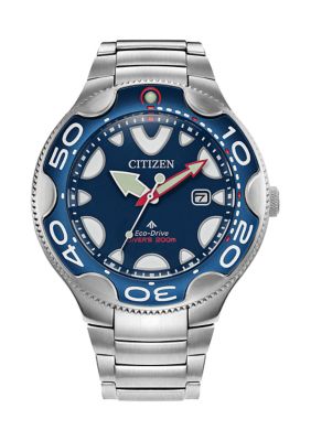 Citizen Men's Promaster Orca Silver Tone Stainless Steel Bracelet Watch