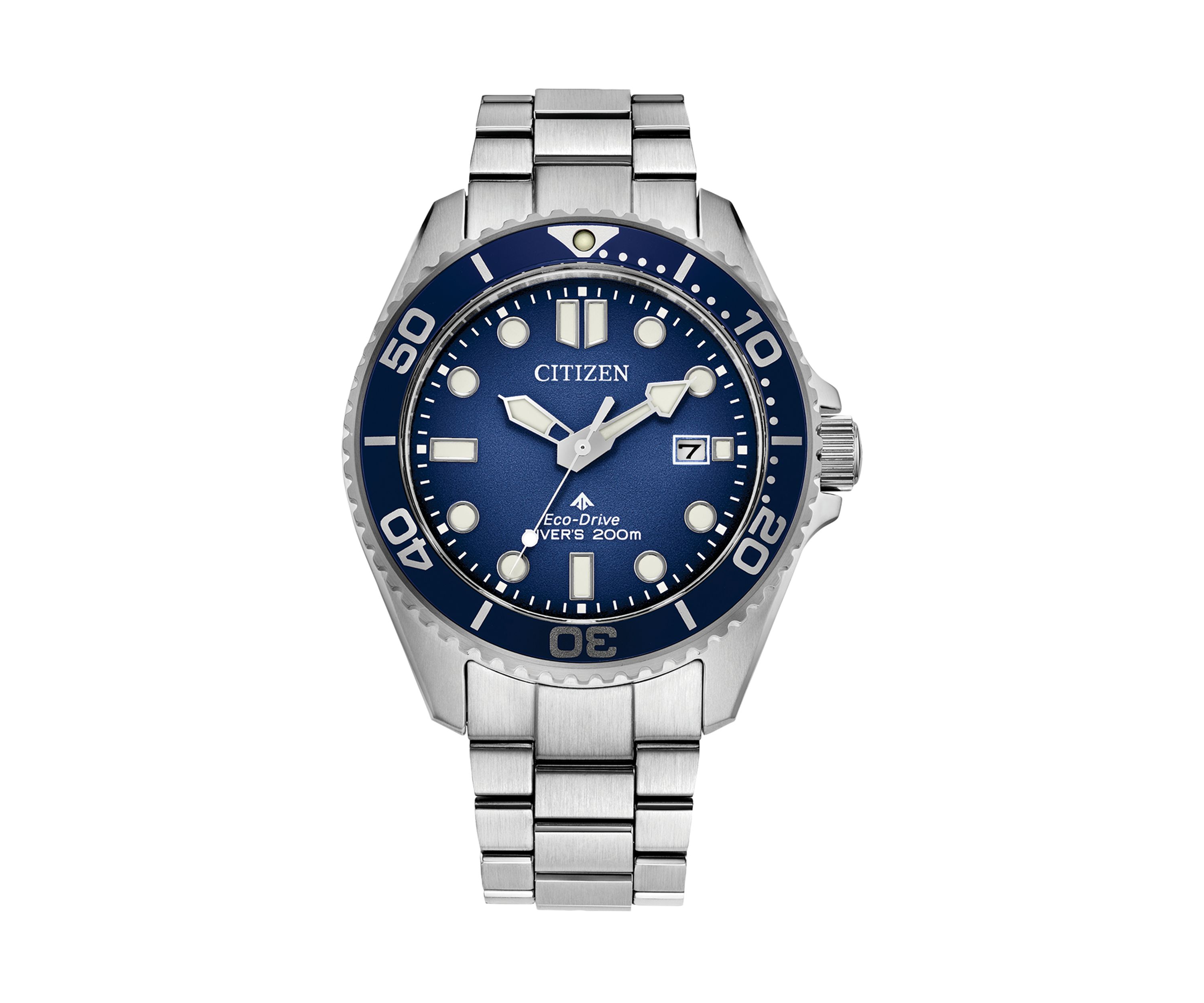 Citizen Mens  Dive 3  Stainless Steel Bracelet Watch 41mm