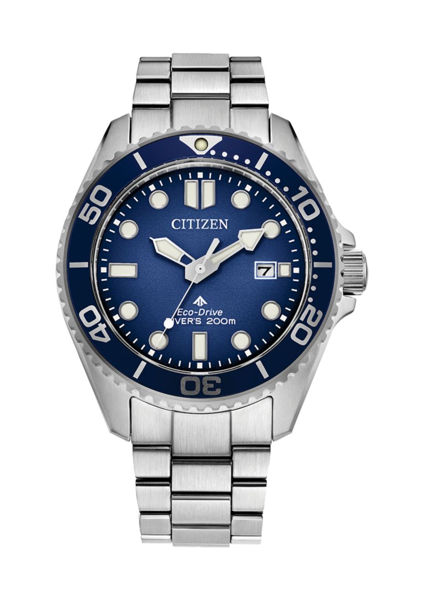 Citizen Mens  Dive 3  Stainless Steel Bracelet Watch 41mm