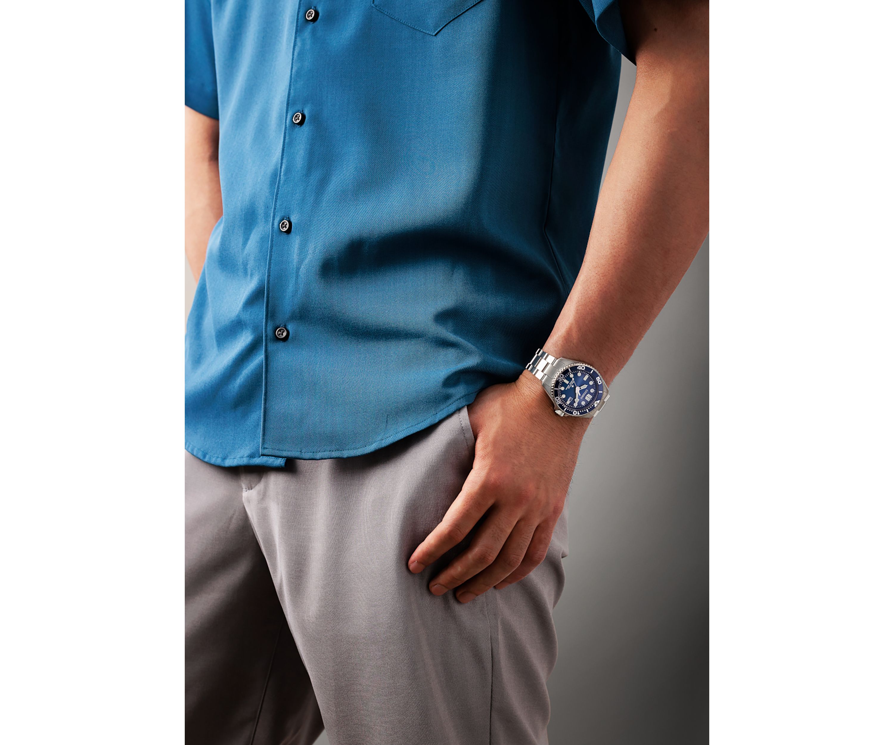 Citizen Mens  Dive 3  Stainless Steel Bracelet Watch 41mm