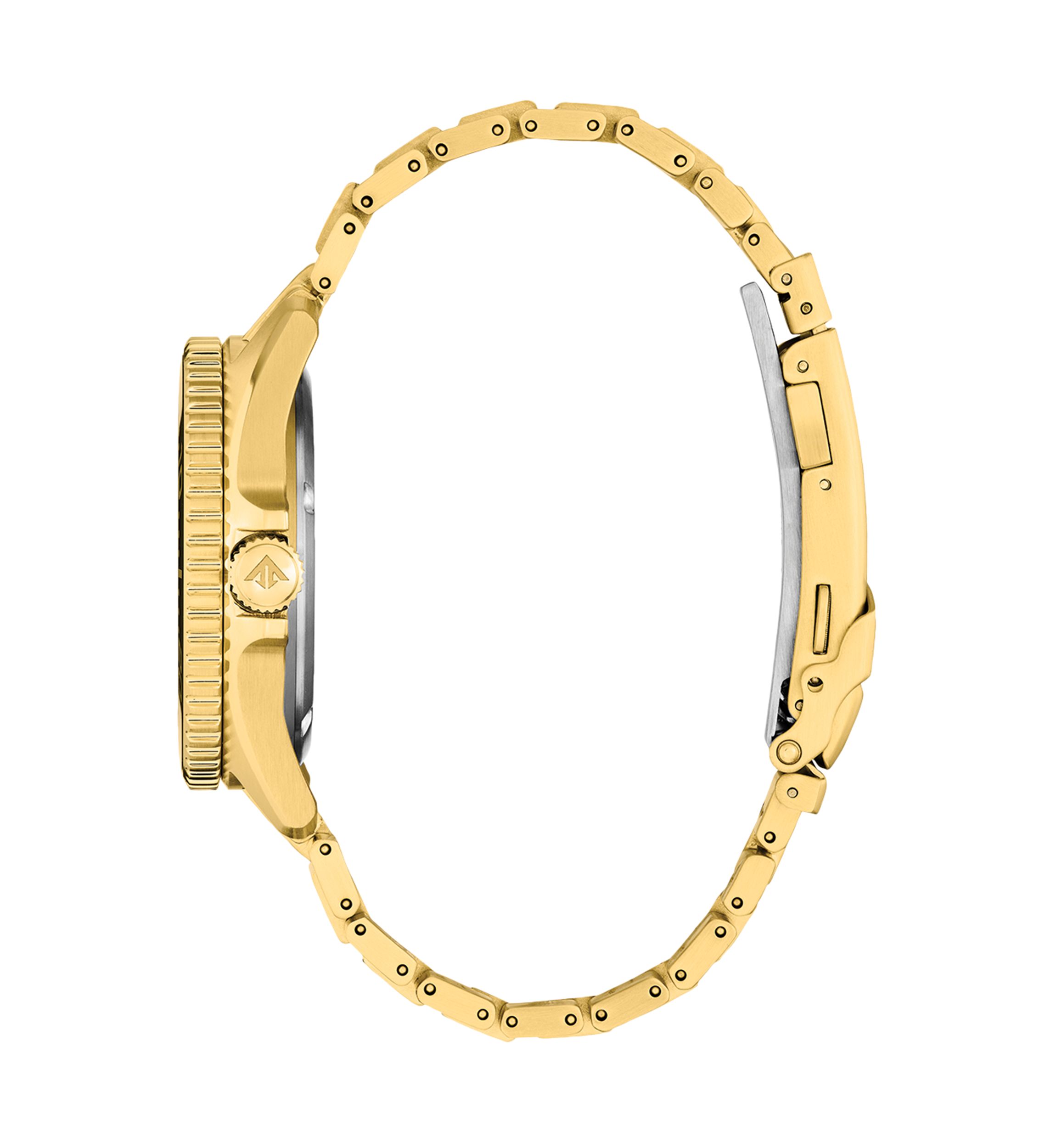 Citizen Mens  Dive 3 Gold-Tone Stainless Steel Bracelet Watch 41mm