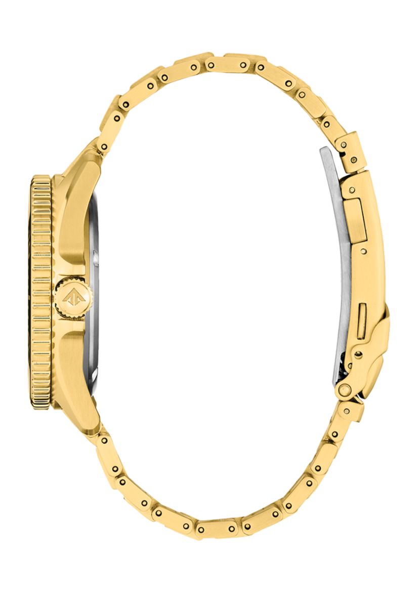 Citizen Mens  Dive 3 Gold-Tone Stainless Steel Bracelet Watch 41mm