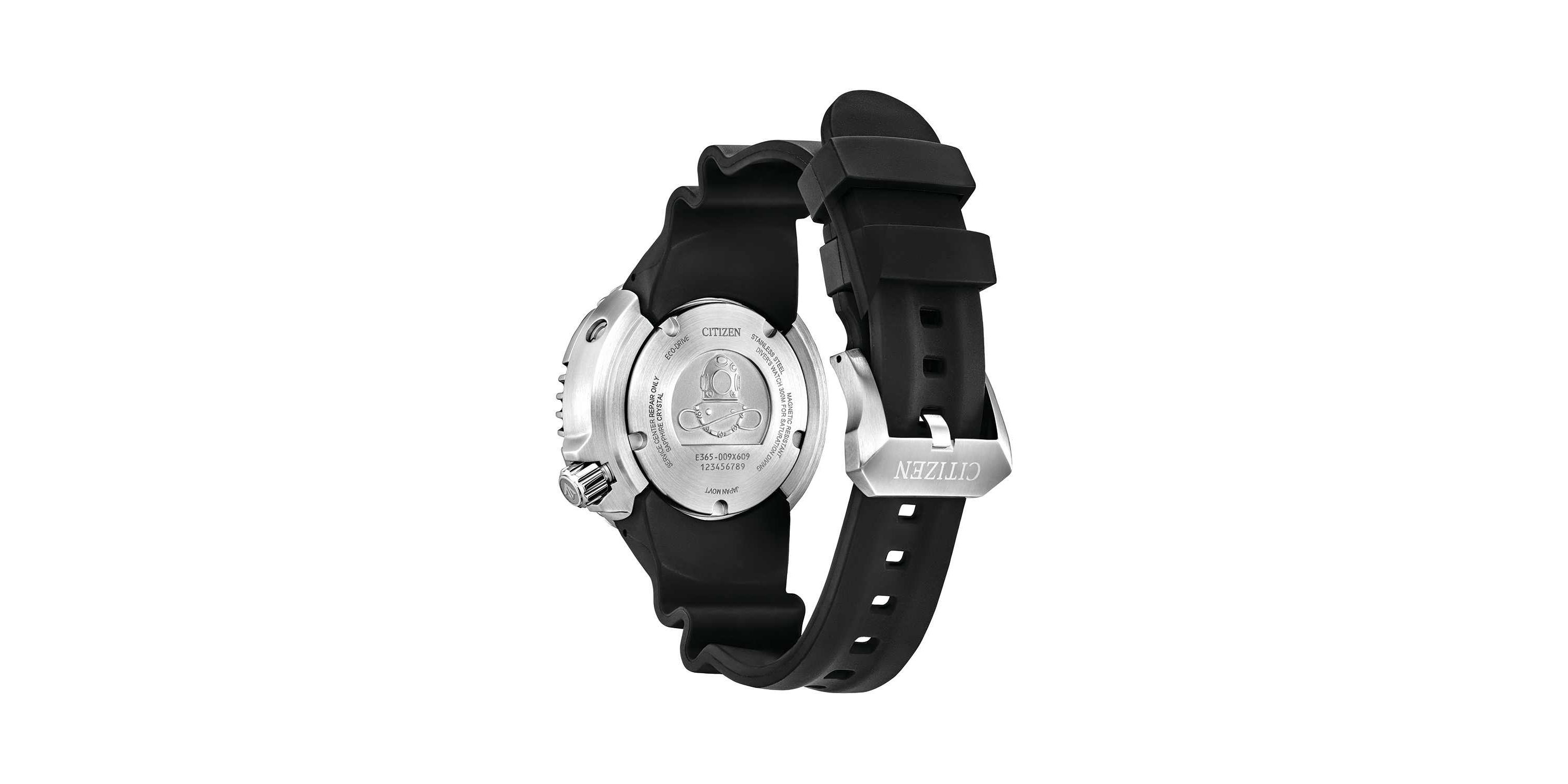 Citizen Mens Promaster Eco Dive Black Strap Watch 46mm