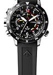 Mens Eco-Drive Stainless Steel Black Rubber Watch
