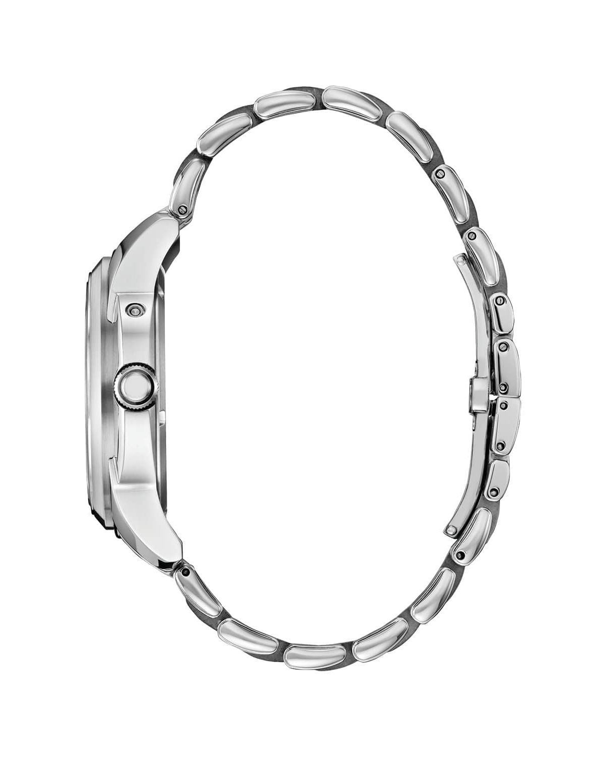 Citizen Mens Dress/Classic Eco Calendrier Silver-Tone Bracelet Watch 41.8mm