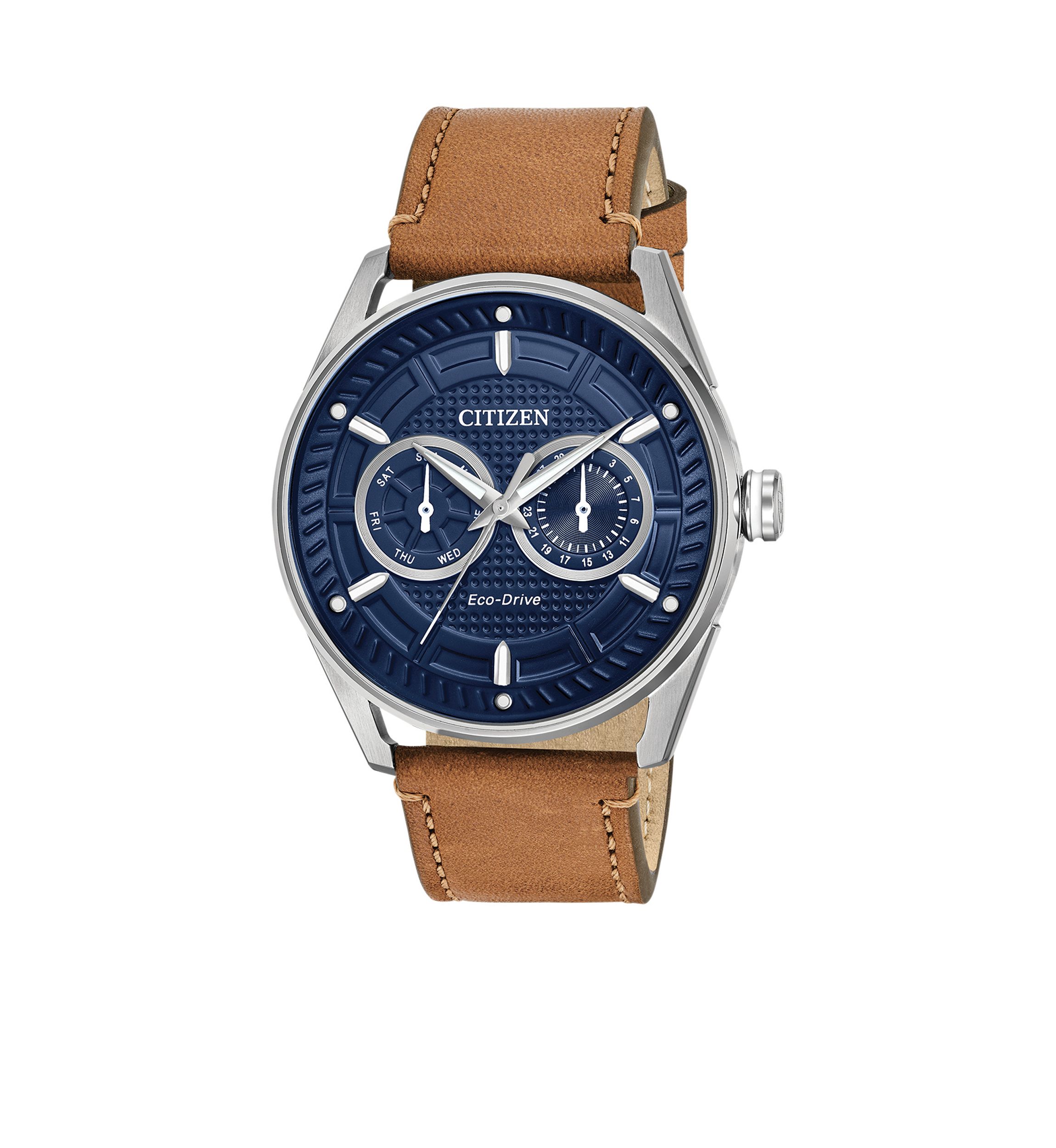 Mens Drive From Citizen Eco-Drive Brown Leather Watch