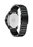 Mens Drive From Citizen Eco-Drive Stainless Steel Watch with Date and Black Stainless Steel Bracelet