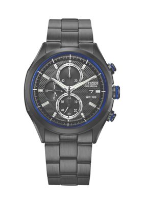 Citizen Men's Black Stainless Steel Drive Watch