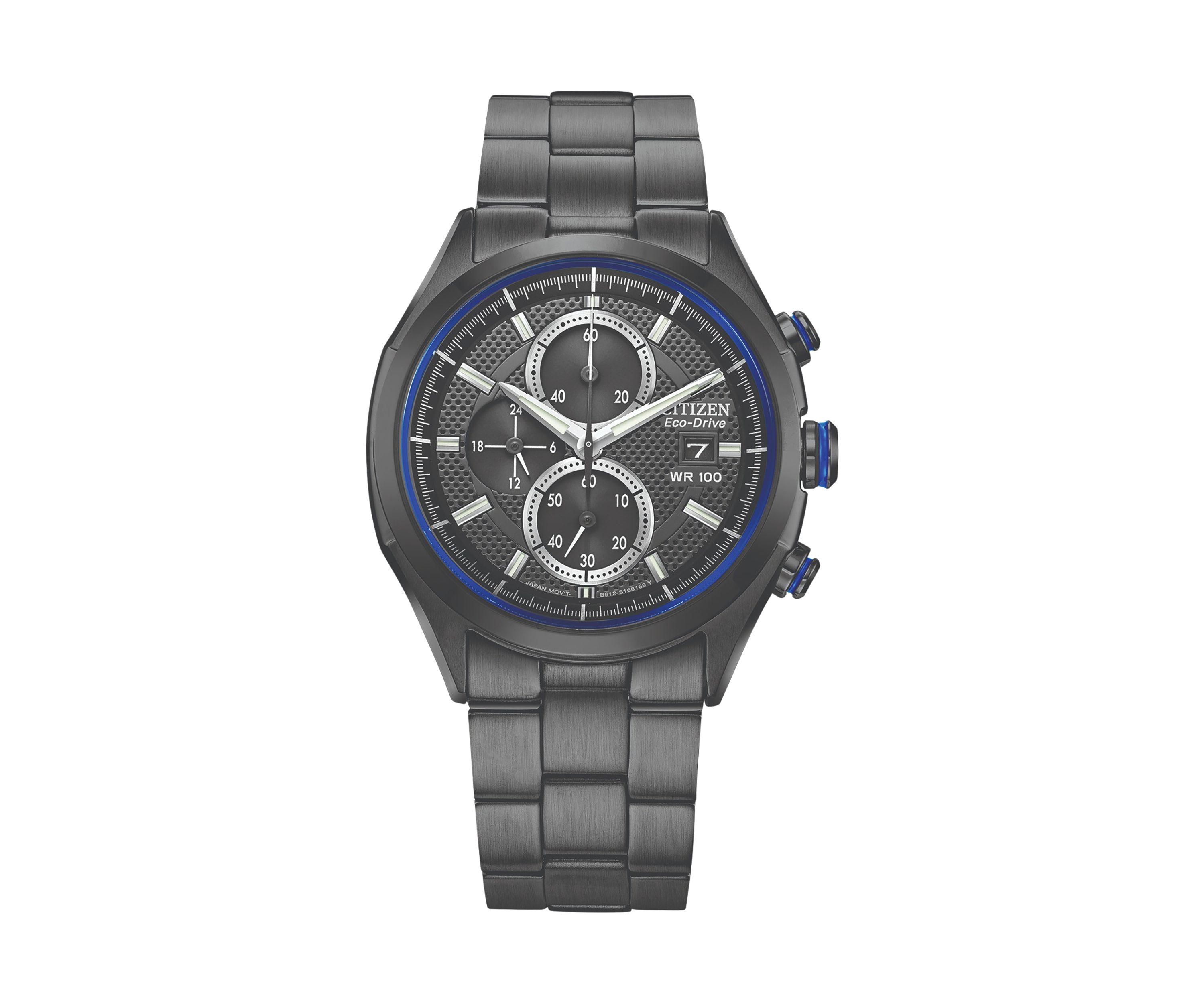 Black Stainless Steel Drive Watch