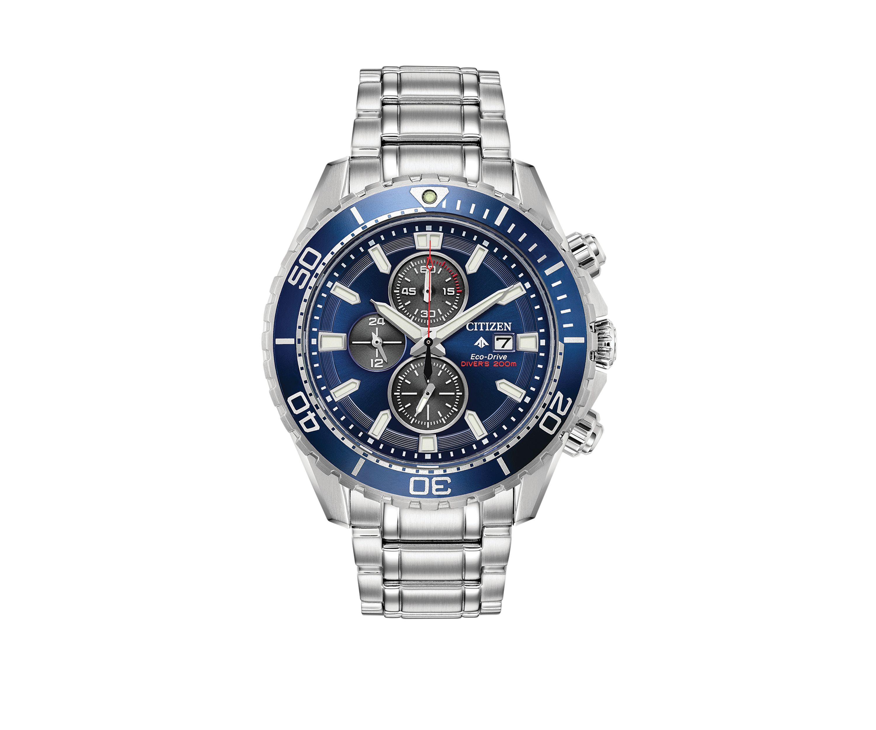 Mens Eco Drive Promaster Diver Silver Tone Bracelet Watch