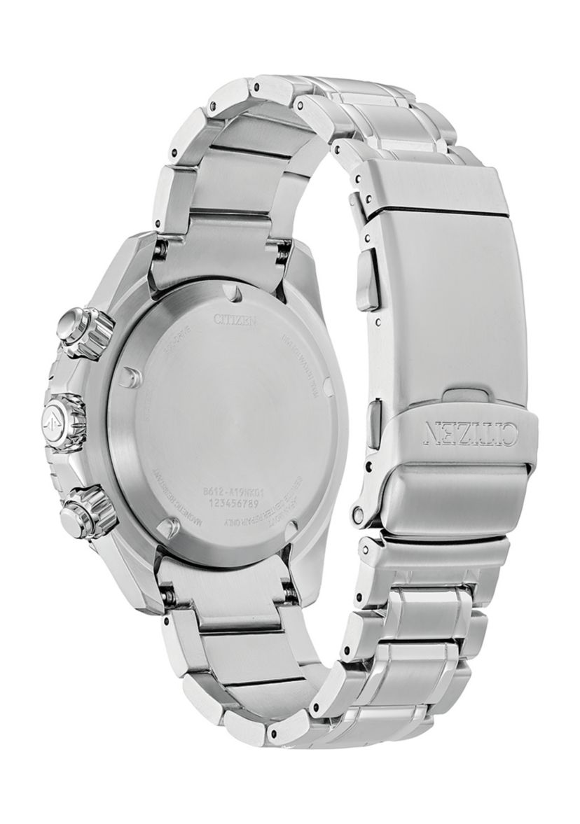 Mens Promaster Dive Silver Tone Stainless Steel Bracelet Watch 