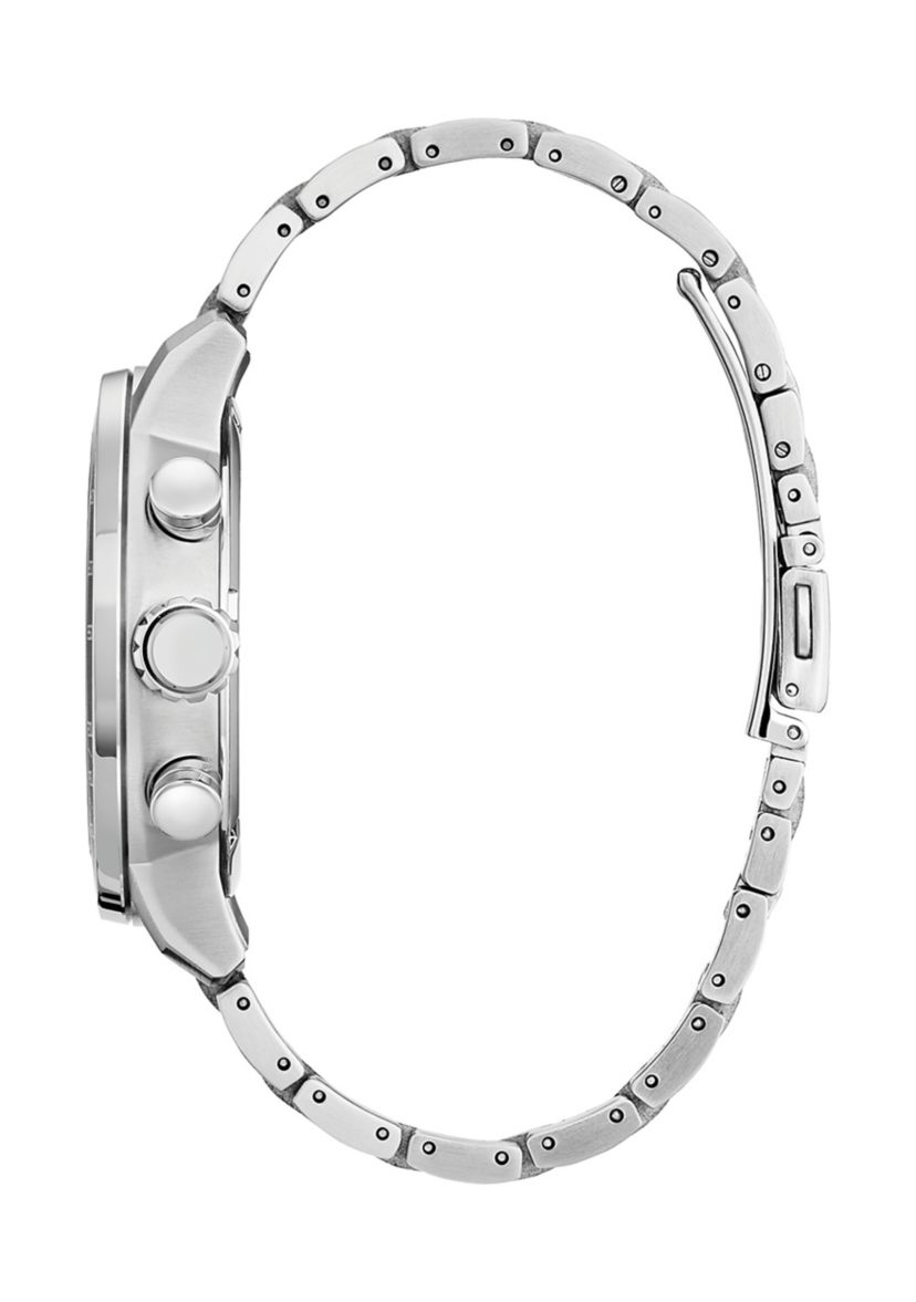 Mens Weekender Brycen Silver Tone Bracelet Watch - 44 Millimeter