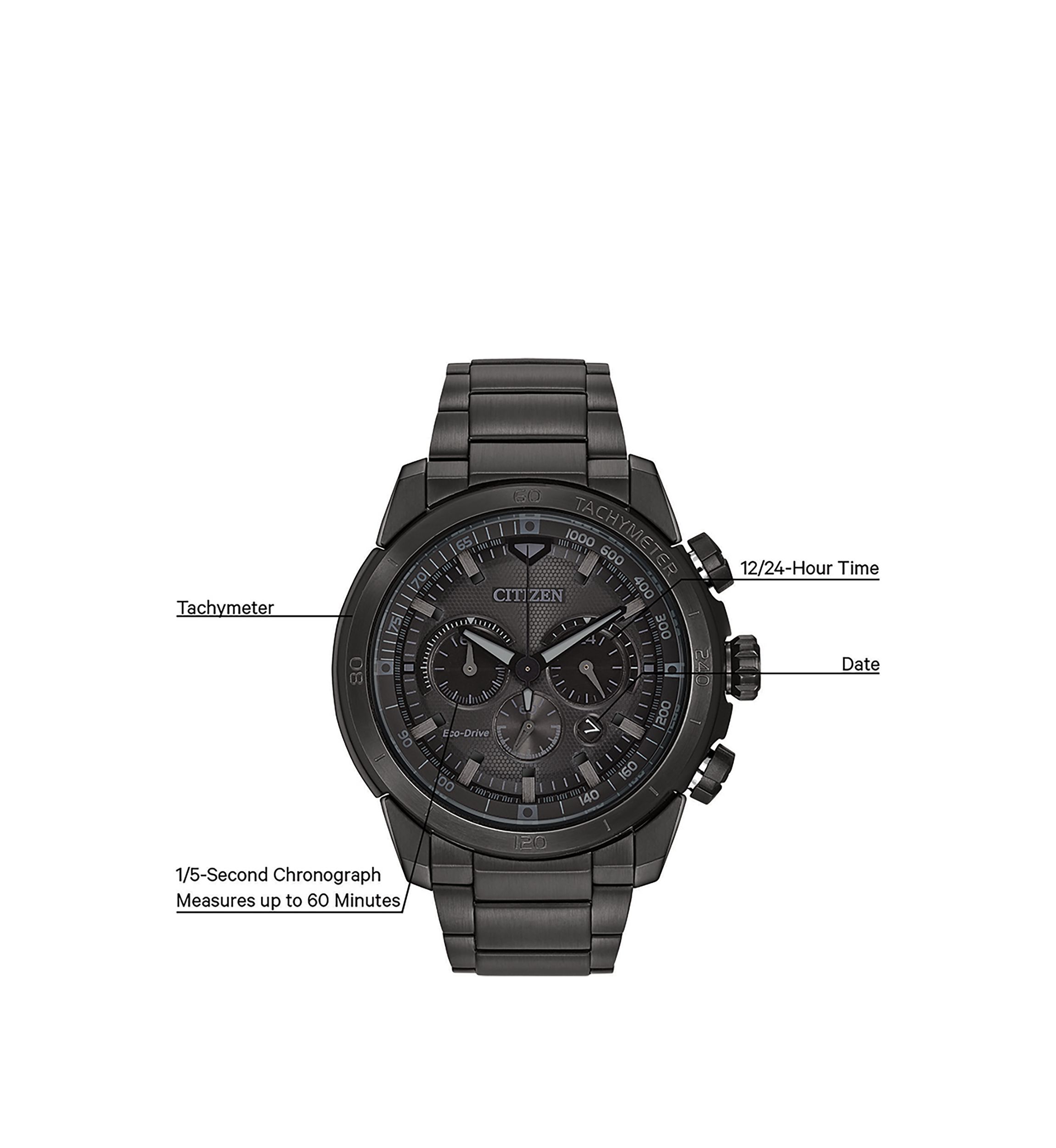 Mens Ecosphere Black Bracelet Watch