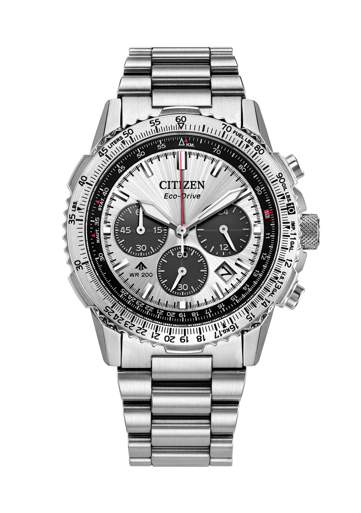 Mens Promaster Navihawk Silver-Tone Bracelet Watch, 40mm