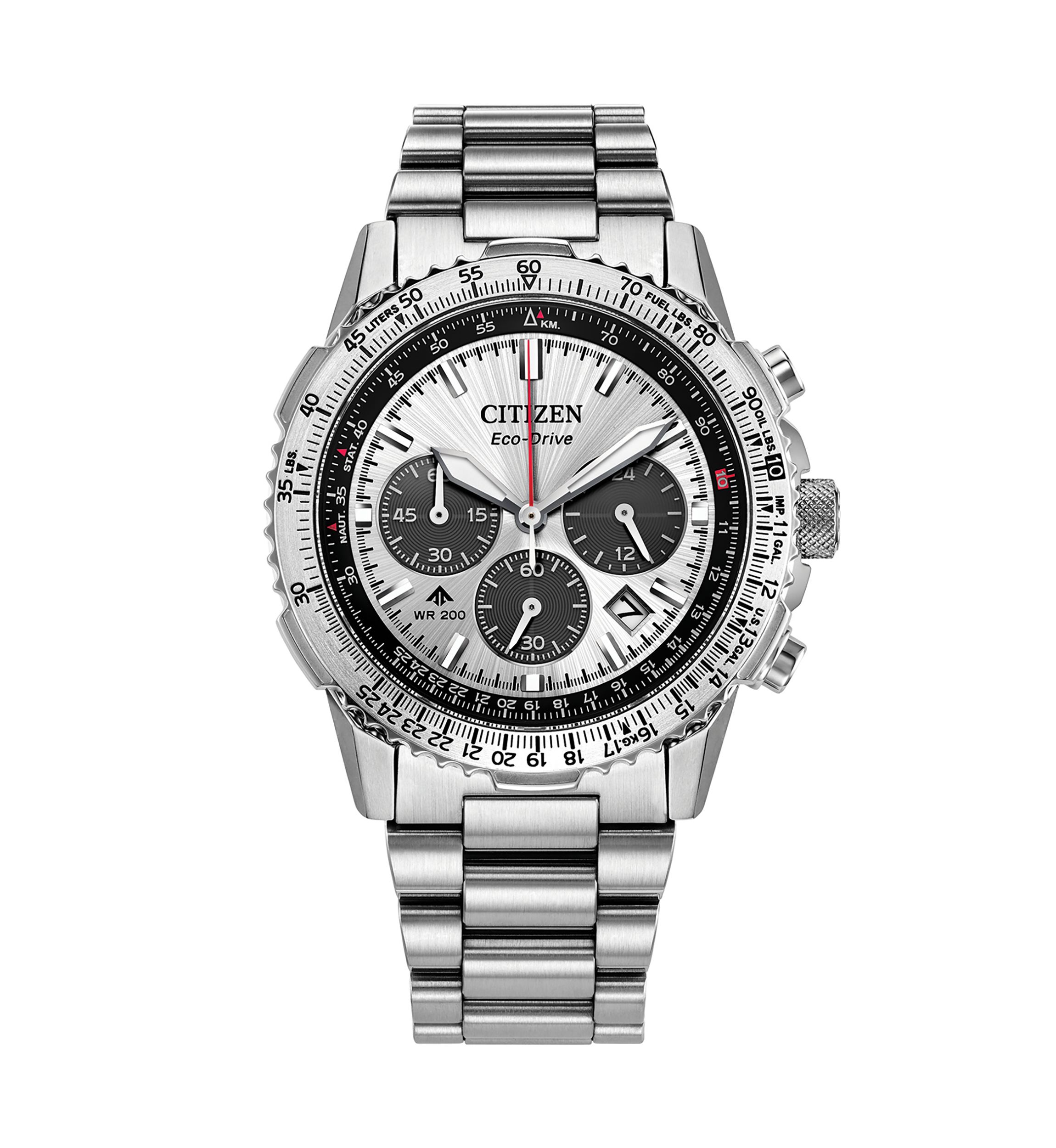 Mens Promaster Navihawk Silver-Tone Bracelet Watch, 40mm