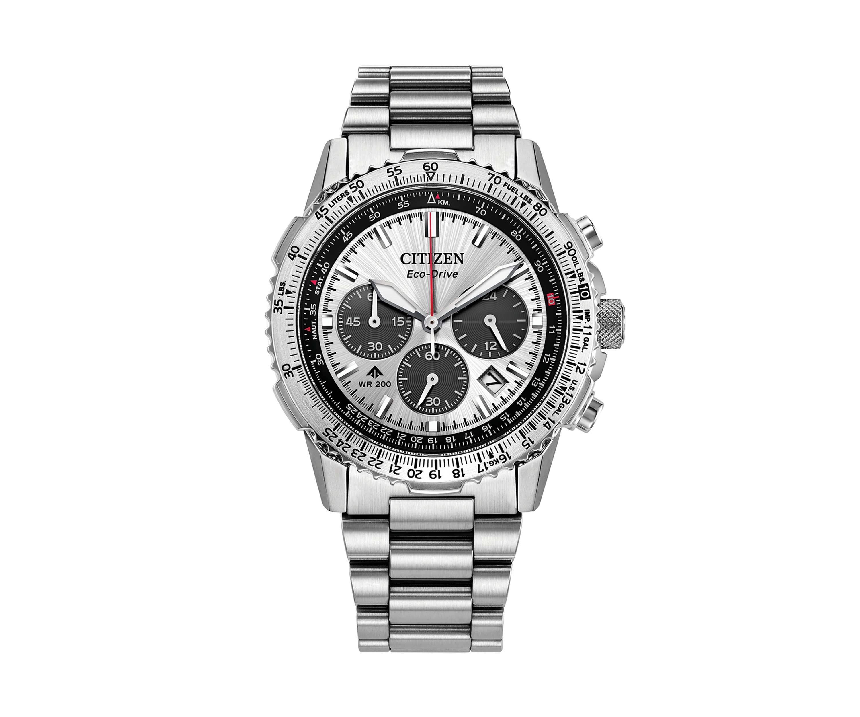 Mens Promaster Navihawk Silver-Tone Bracelet Watch, 40mm