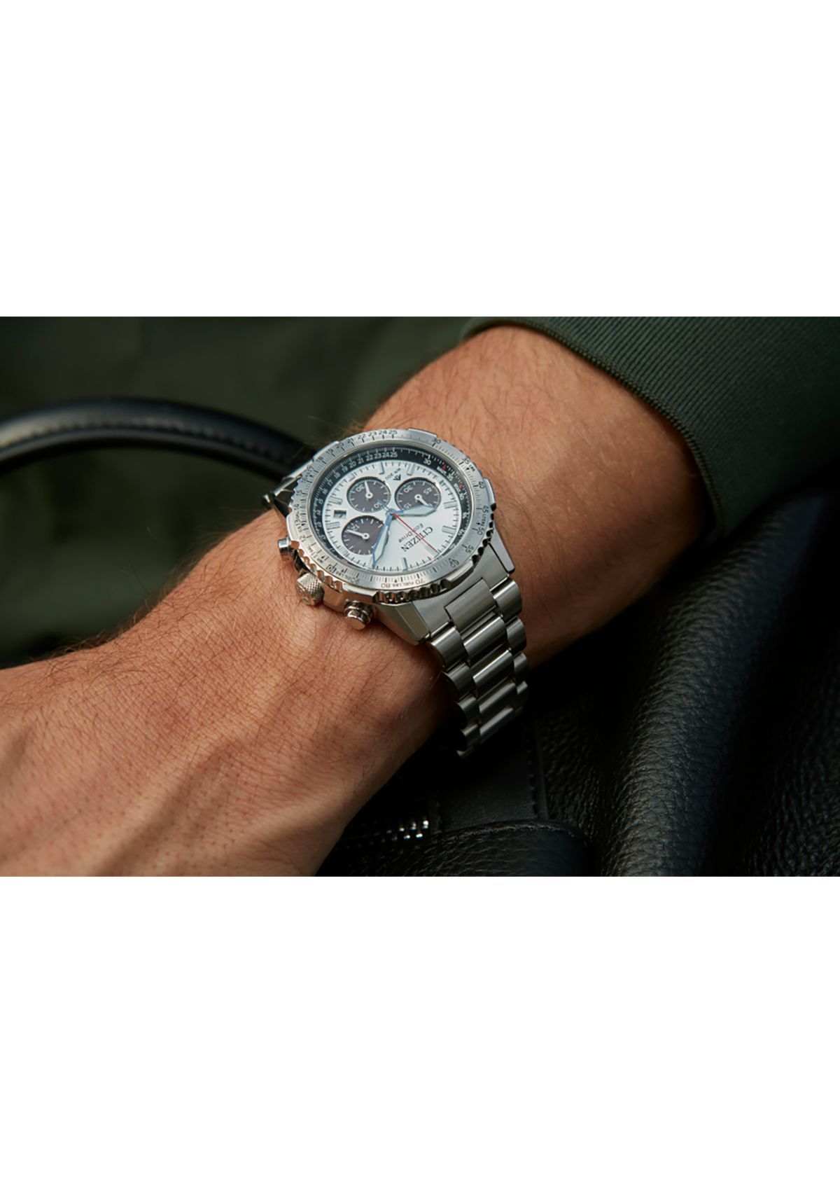 Mens Promaster Navihawk Silver-Tone Bracelet Watch, 40mm