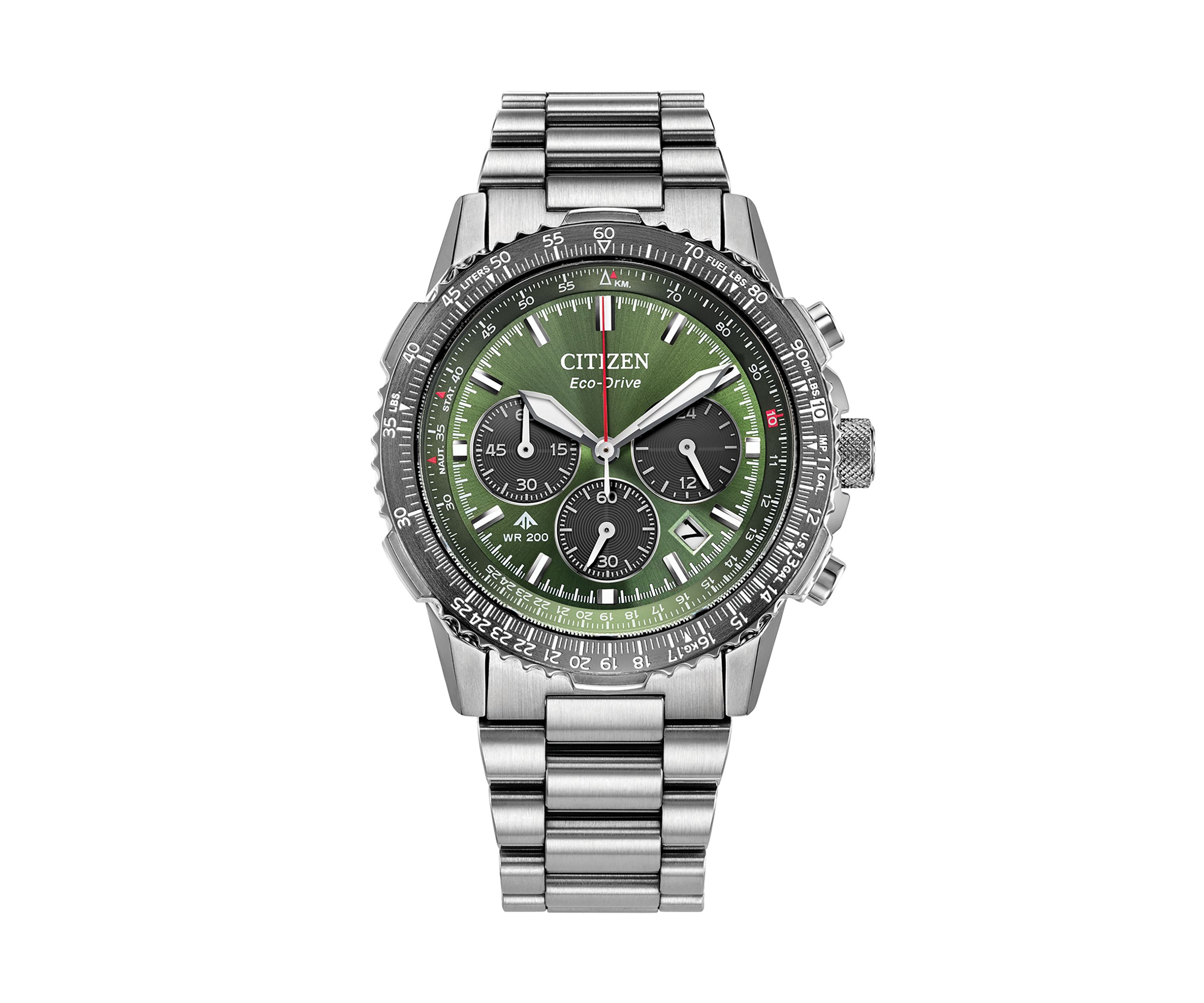 Mens Promaster Navihawk Silver-Tone Bracelet Watch, 40mm