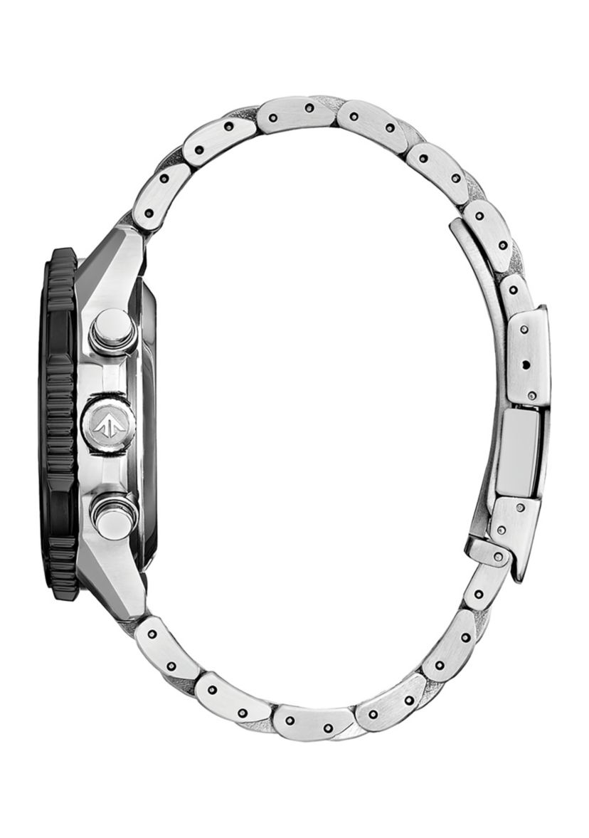 Mens Promaster Navihawk Silver-Tone Bracelet Watch, 40mm