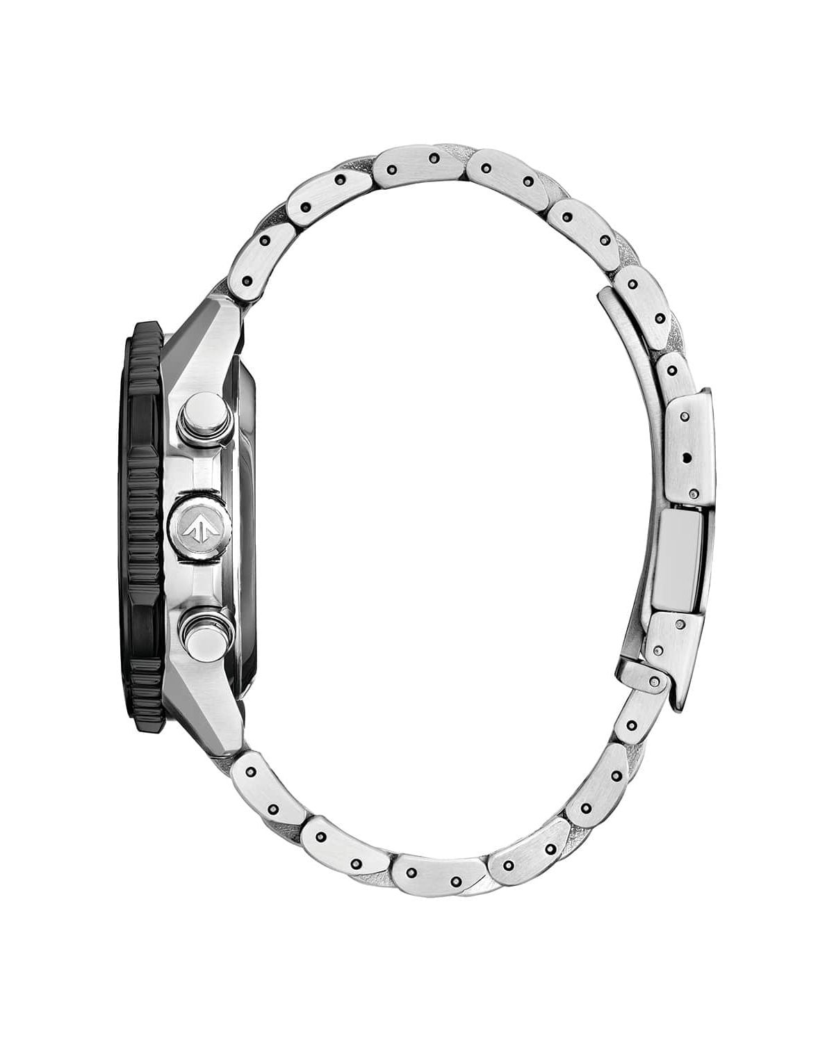 Citizen Mens Promaster Eco Navihawk Silver-Tone Bracelet Watch 40mm